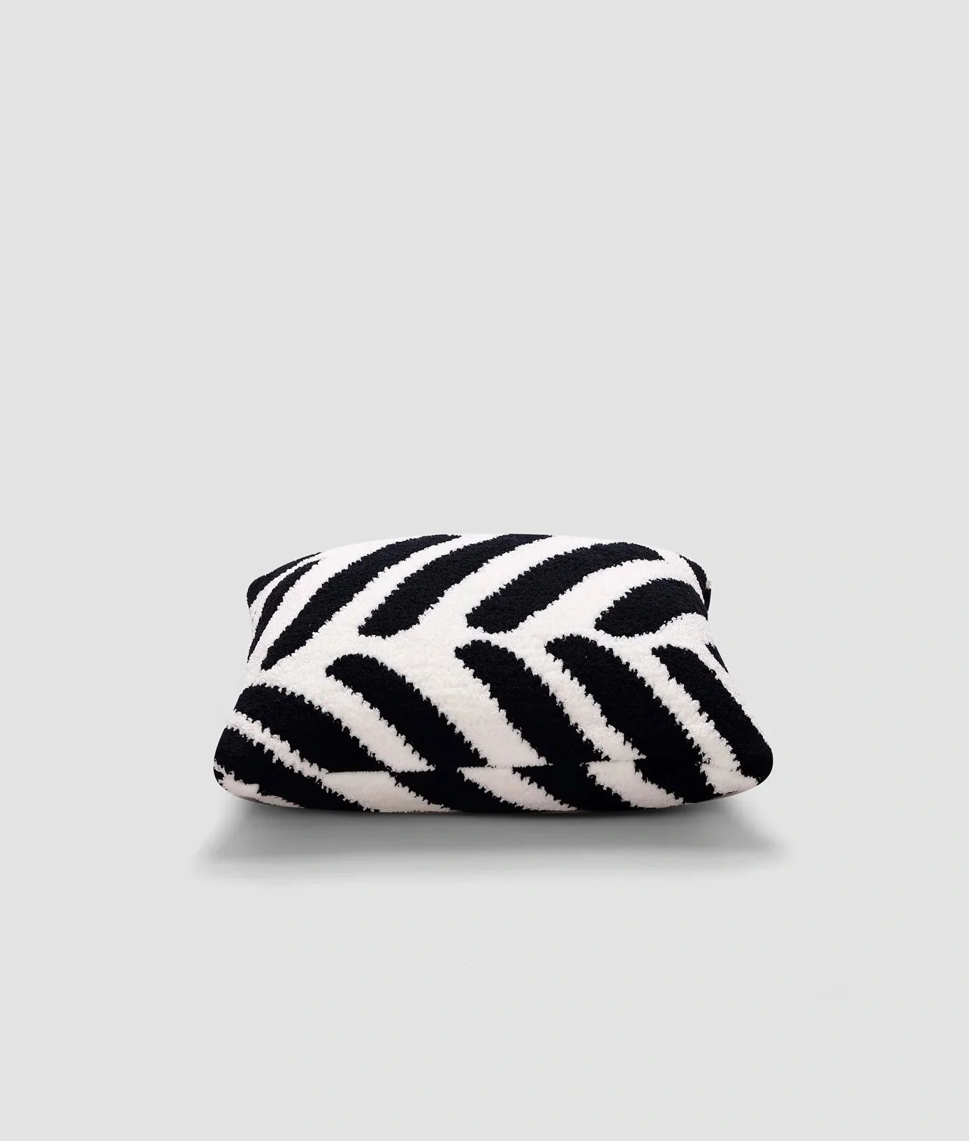 Soft And Comfy Black and White Chevron Tulum Throw Pillow - Image 3