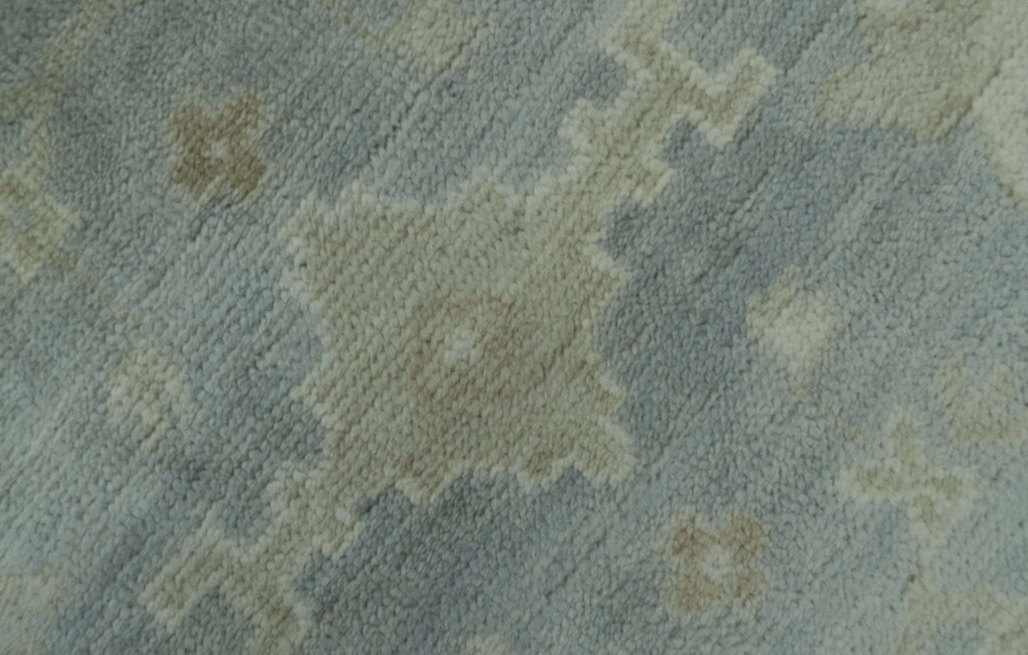 Blue And Beige Traditional Oushak Design Hand Knotted 6x9 wool area rug - Image 5