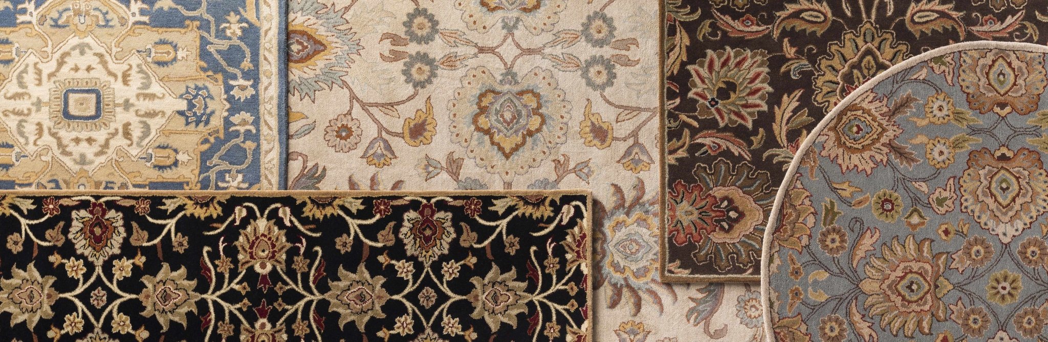 Blue And Beige Traditional Style Hand Tufted Wool Rug - Image 18