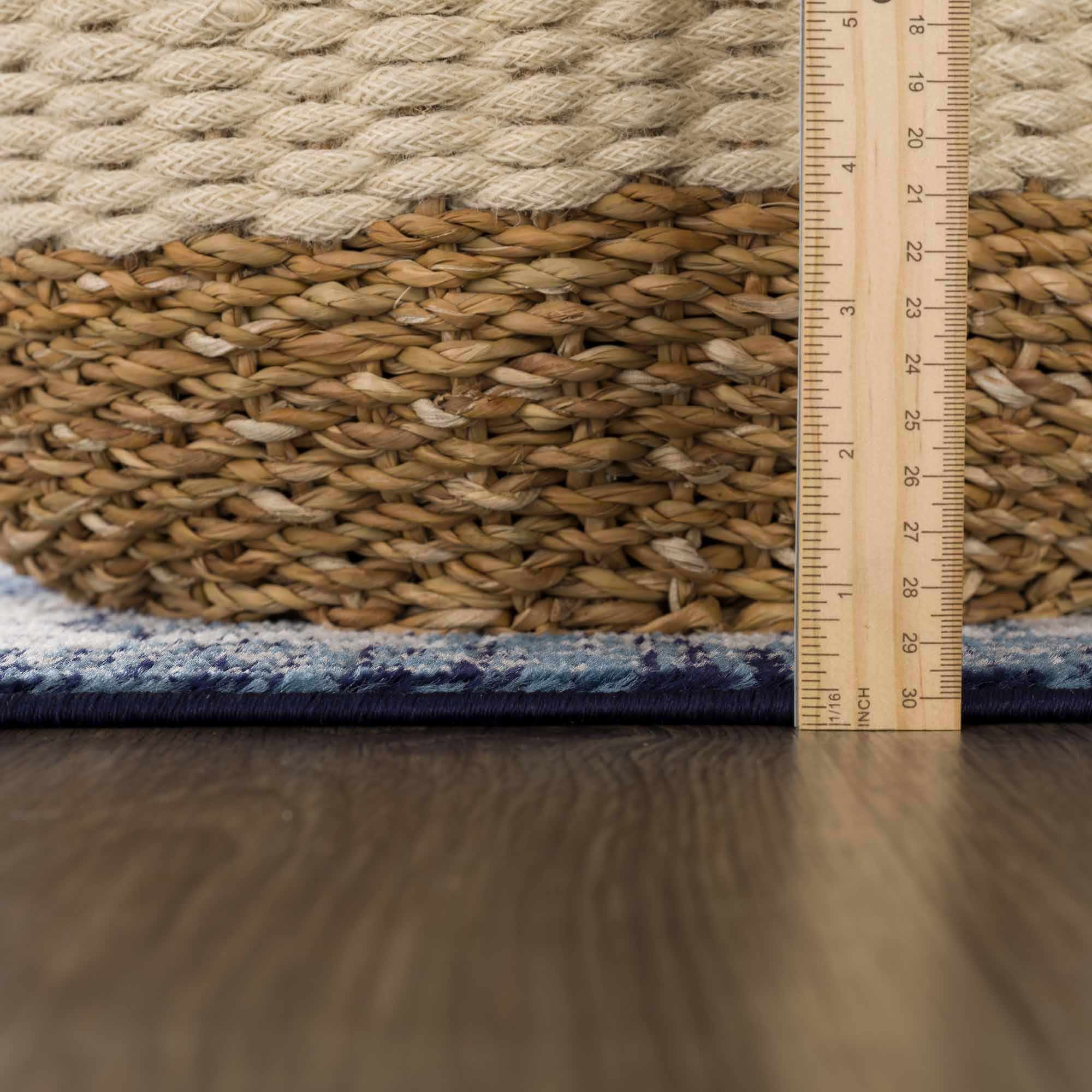 Premium look Blue and ivory Traditional Medallion Area Rug - Image 11