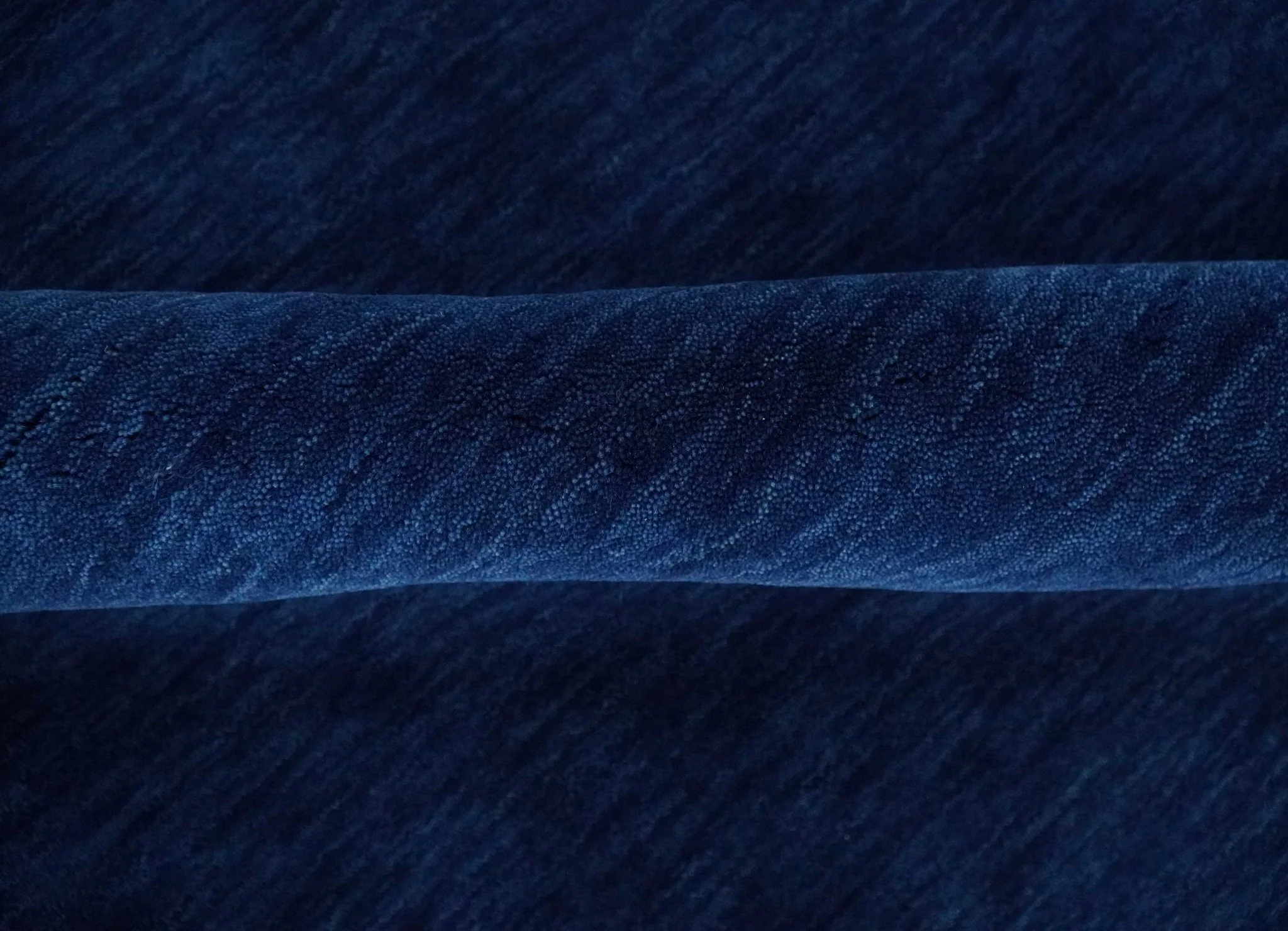 5.8x8 Blue and Rust with multicolor Striped Wool Hand Woven Southwestern Lori Gabbeh Rug| KNT19 - Image 8