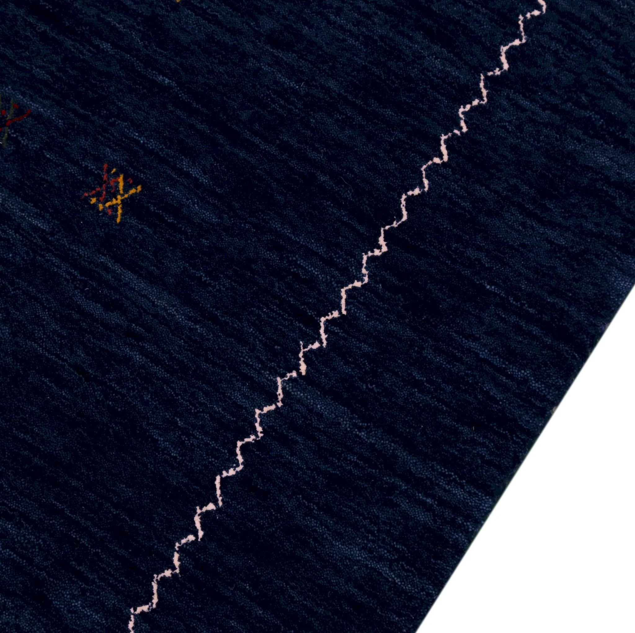 Blue And White Modern Design Hand Loomed Wool Area Rug - Image 12