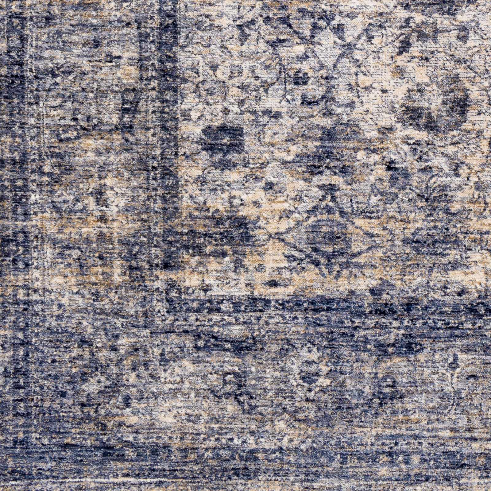Blue And White Traditional Style Machine Woven Area Rug - Image 4