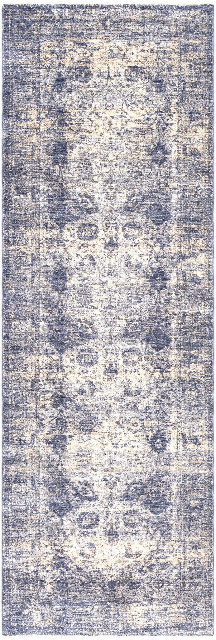 Blue And White Traditional Style Machine Woven Area Rug - Image 6