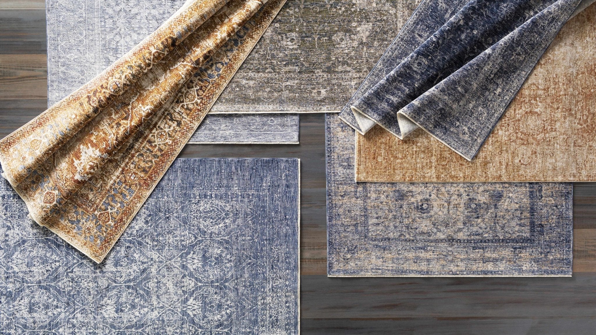 Blue And White Traditional Style Machine Woven Area Rug - Image 8