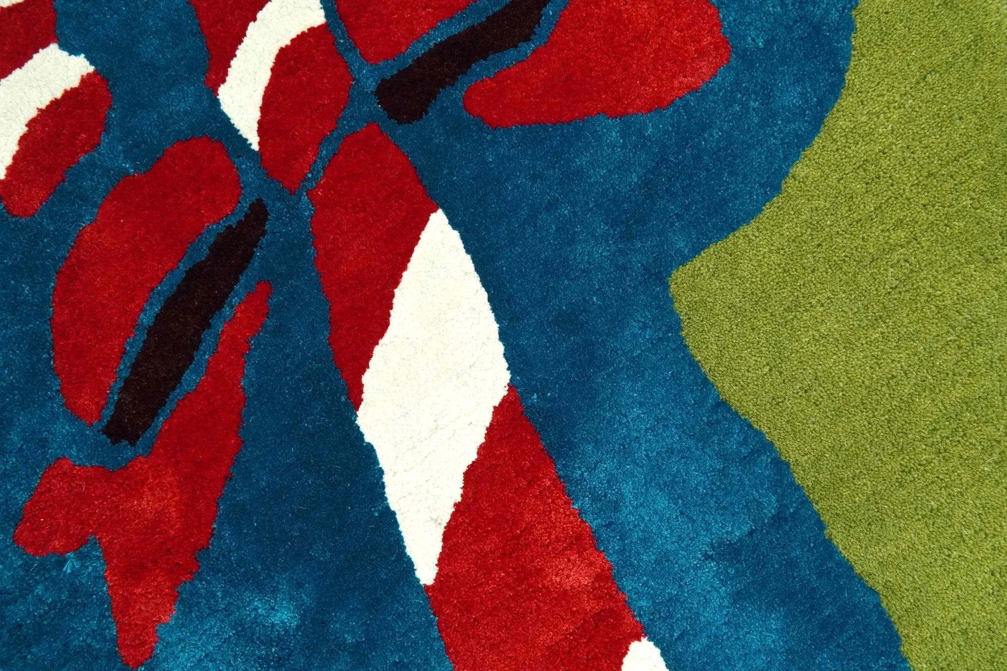 Christmas Rug 2x3 Blue, Green and Brown Candy Cane Rug for Kids room, Kids Rug - Image 4