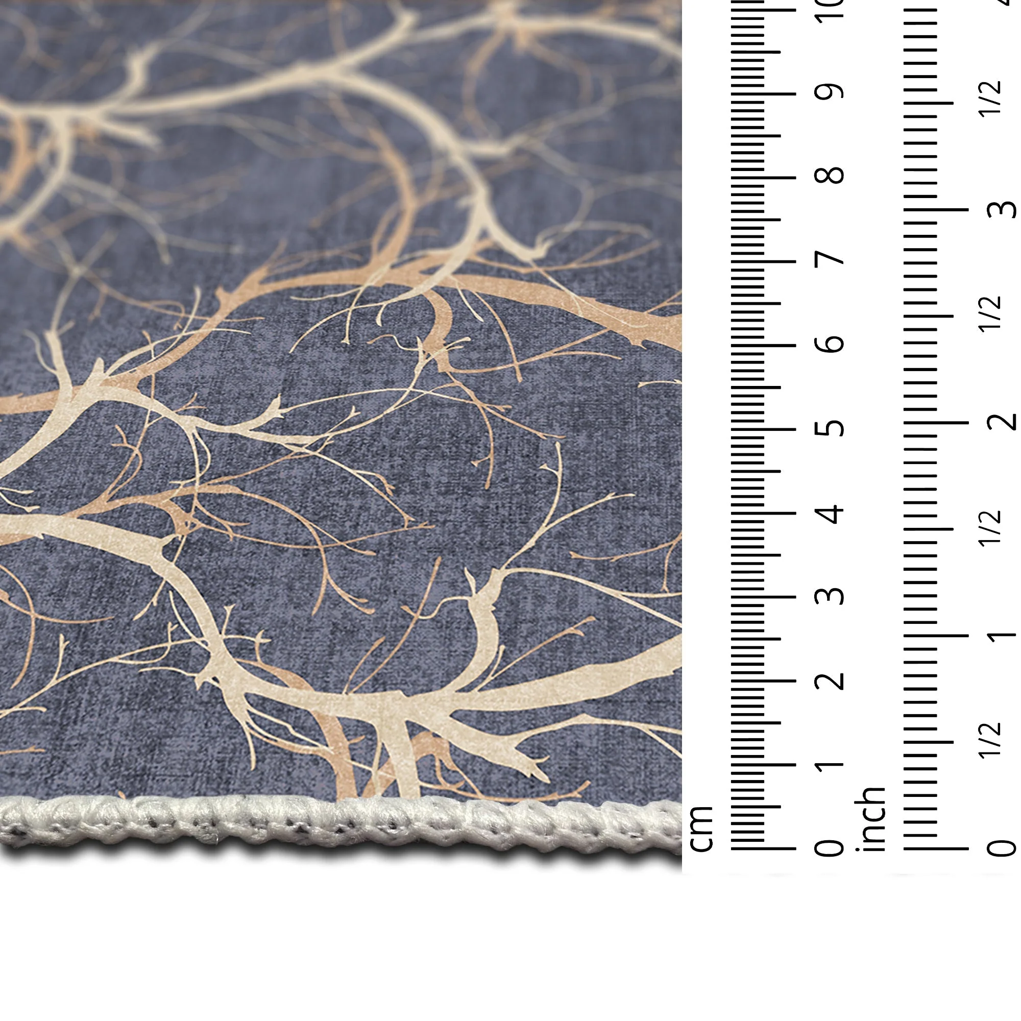 Blue Modern Style Machine Washable Cotton Area Rug - Image 8