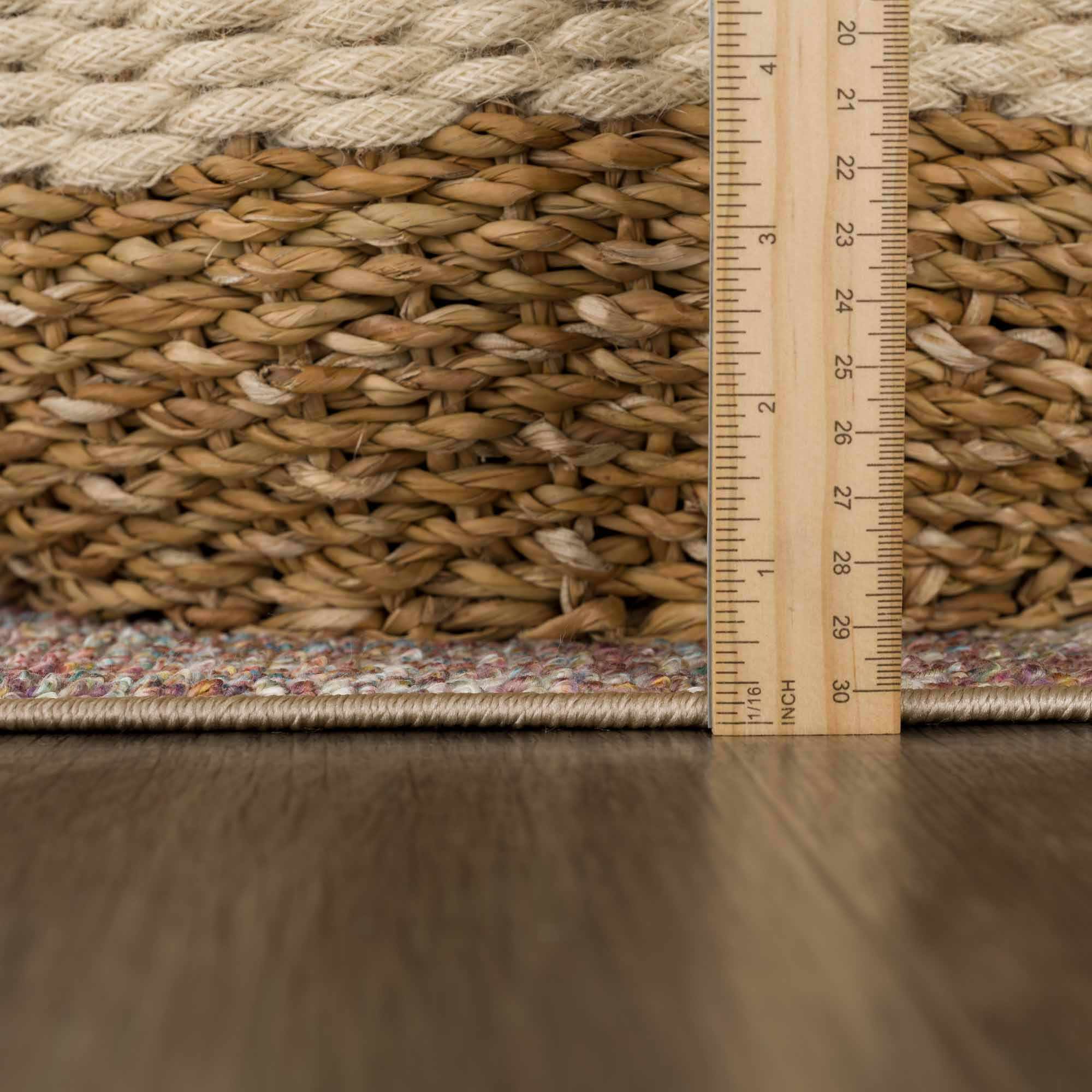 Blue, Rust, Ivory and Beige Traditional Oriental Oushak Washable Area Rug - Image 15