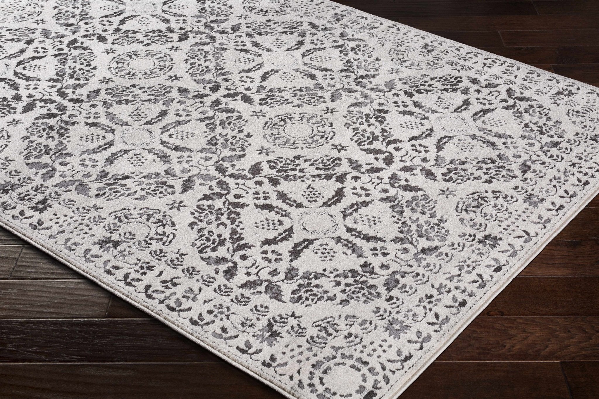 Traditional Bohemian Beige, Gray and Charcoal Medallion Style Area Rug - Image 9