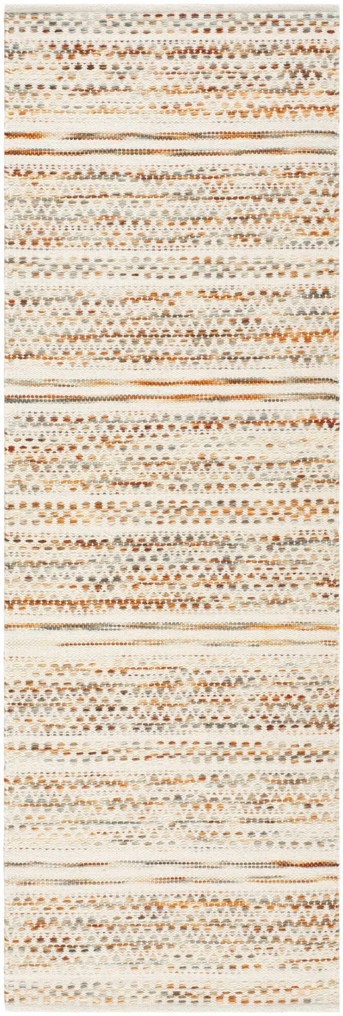 Bohemian Style Beige Hand Woven Wool Area Rug - Image 6