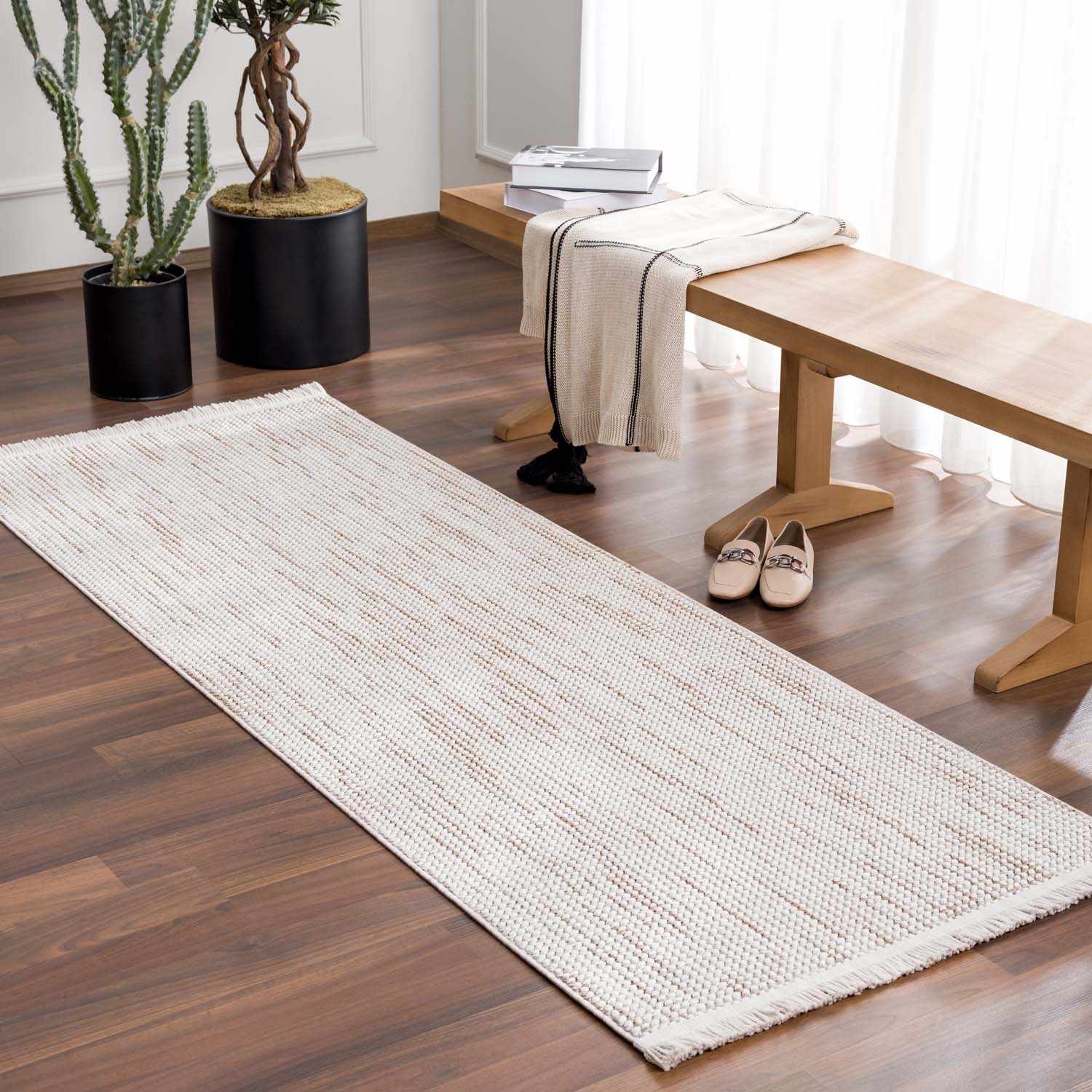 Brown And Beige Modern Style Area Rug - Image 13