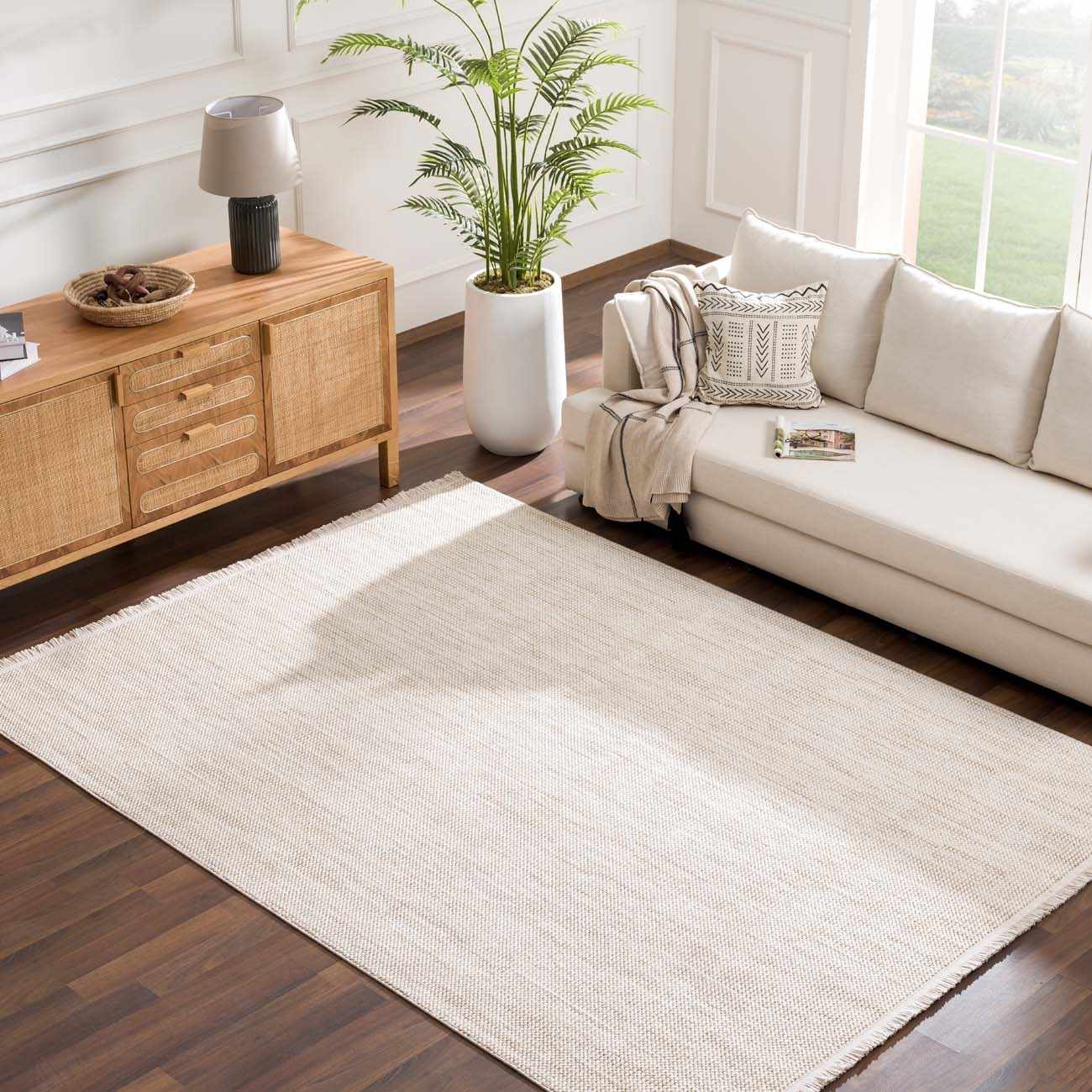 Brown And Beige Modern Style Area Rug - Image 19