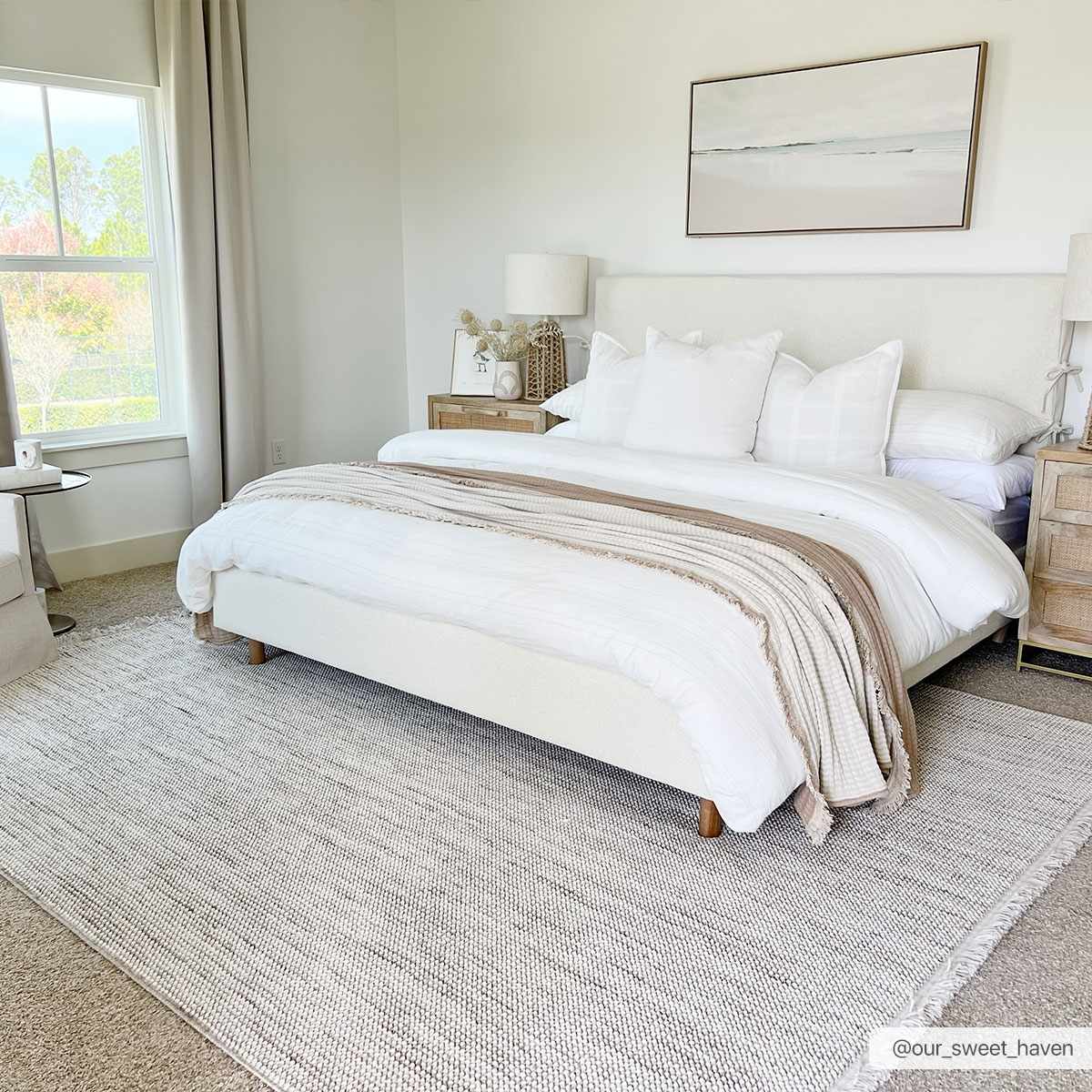 Brown And Beige Modern Style Area Rug - Image 4