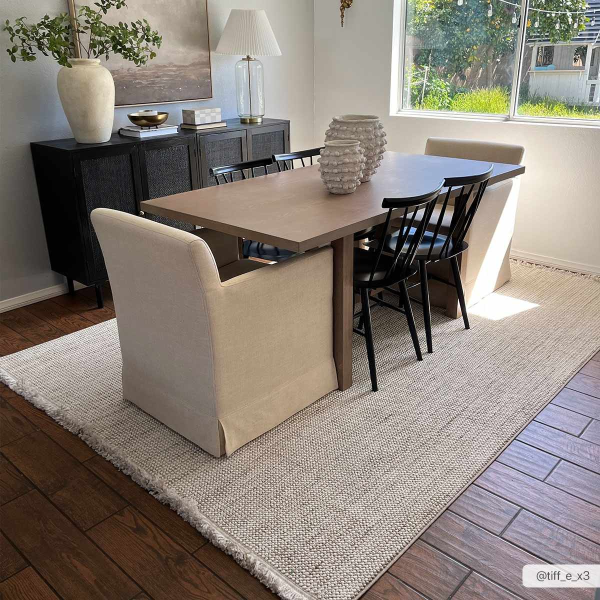 Brown And Beige Modern Style Area Rug - Image 6