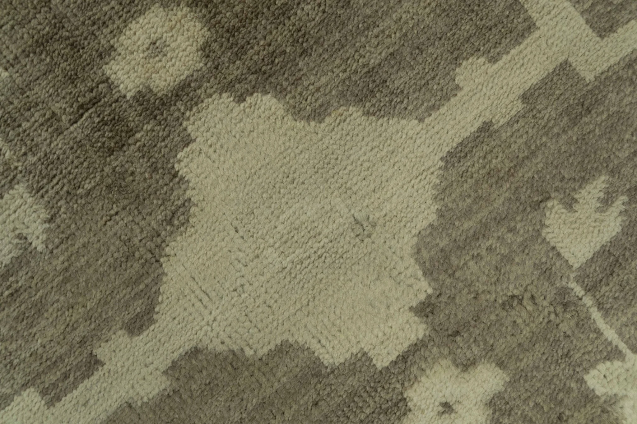 Brown And Beige Traditional Oushak Hand knotted Wool Area Rug - Image 7