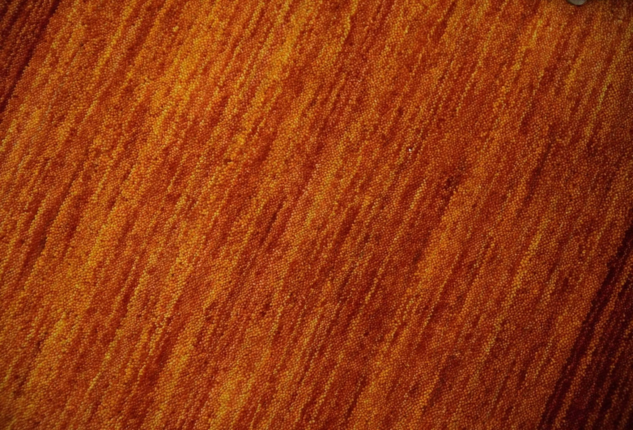 6x8 Ombre Brown and Rust Blended Stripes Pattern Wool Hand Woven Southwestern Gabbeh Rug - Image 4