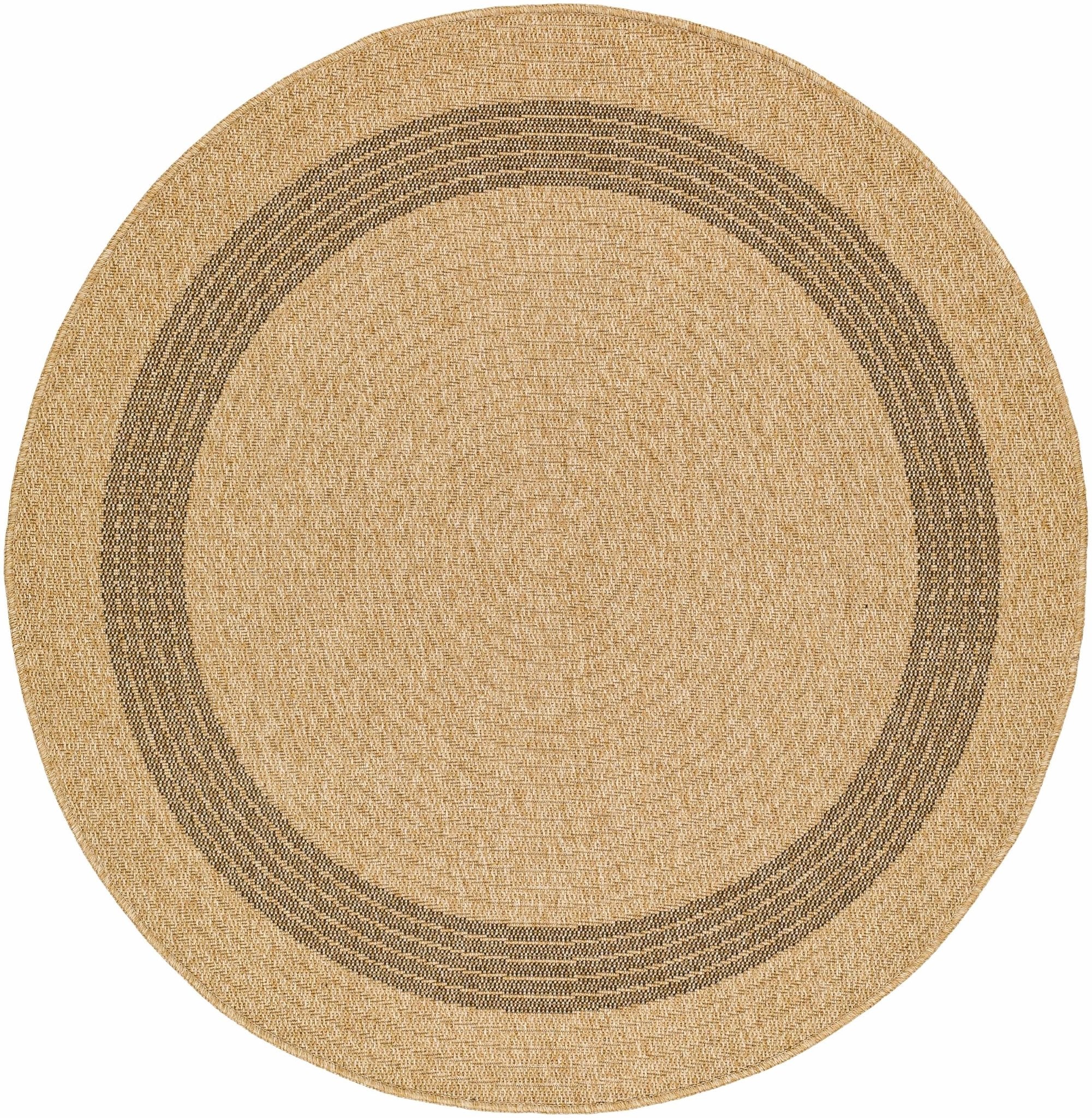 Brown And Tan Modern Style Faux Jute Rug - Image 2