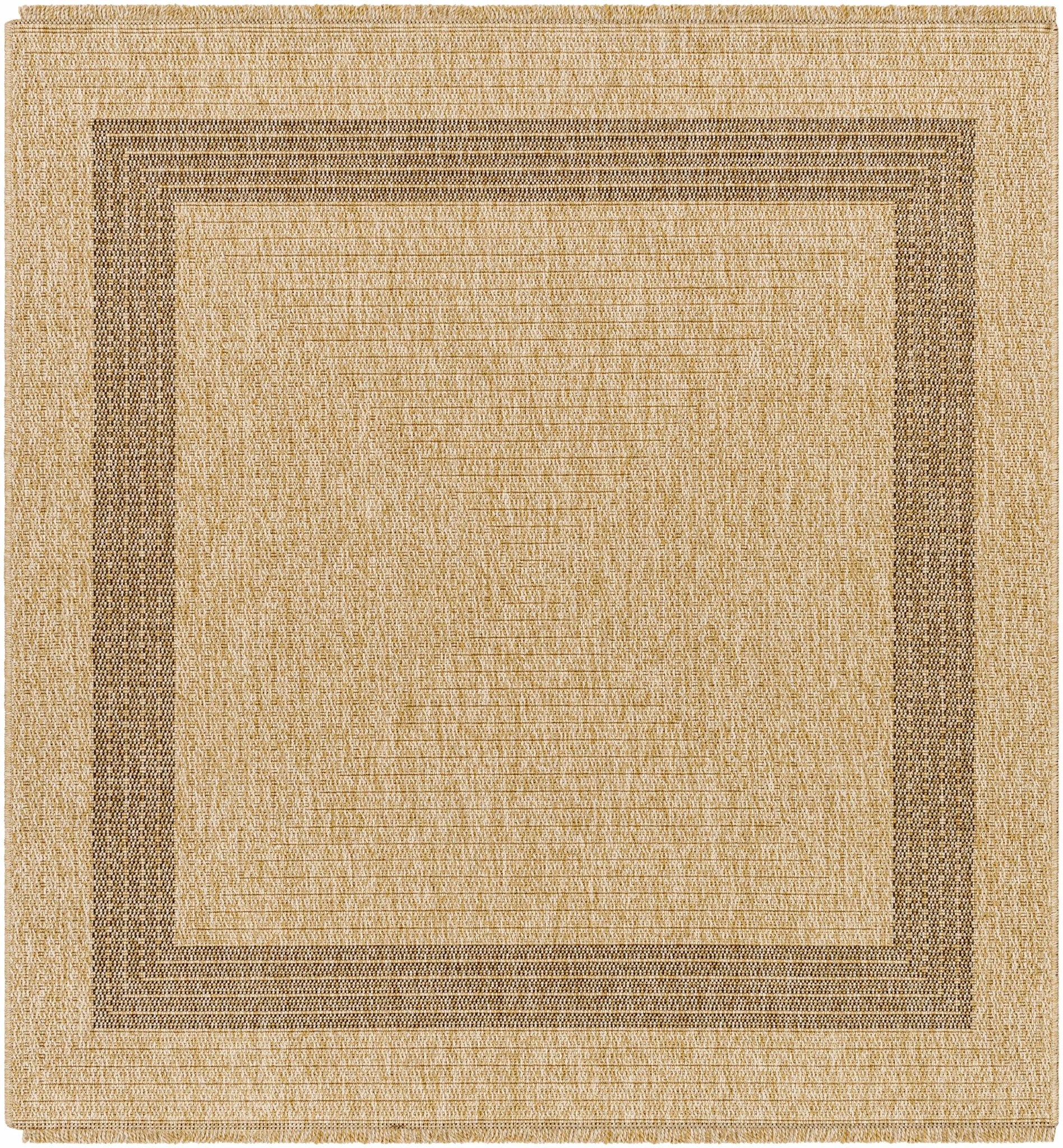Brown And Tan Modern Style Faux Jute Rug - Image 3
