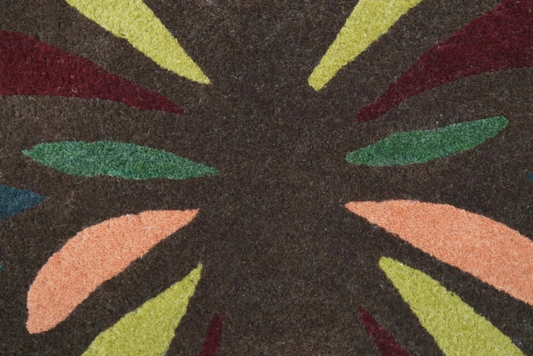 Butterfly Brown Hand Tufted 2x3 Wool Area Rug - Image 4