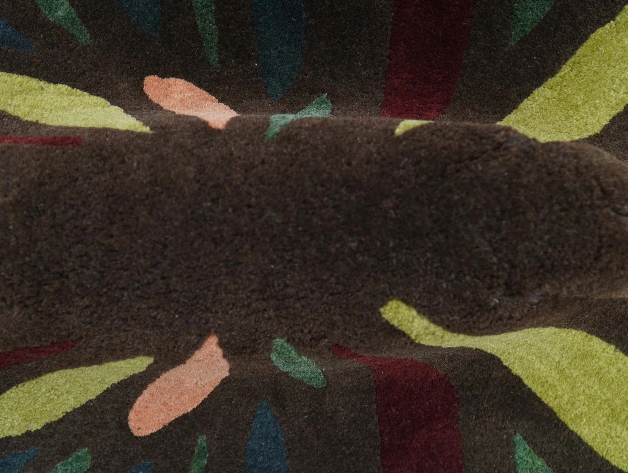 Butterfly Brown Hand Tufted 2x3 Wool Area Rug - Image 5