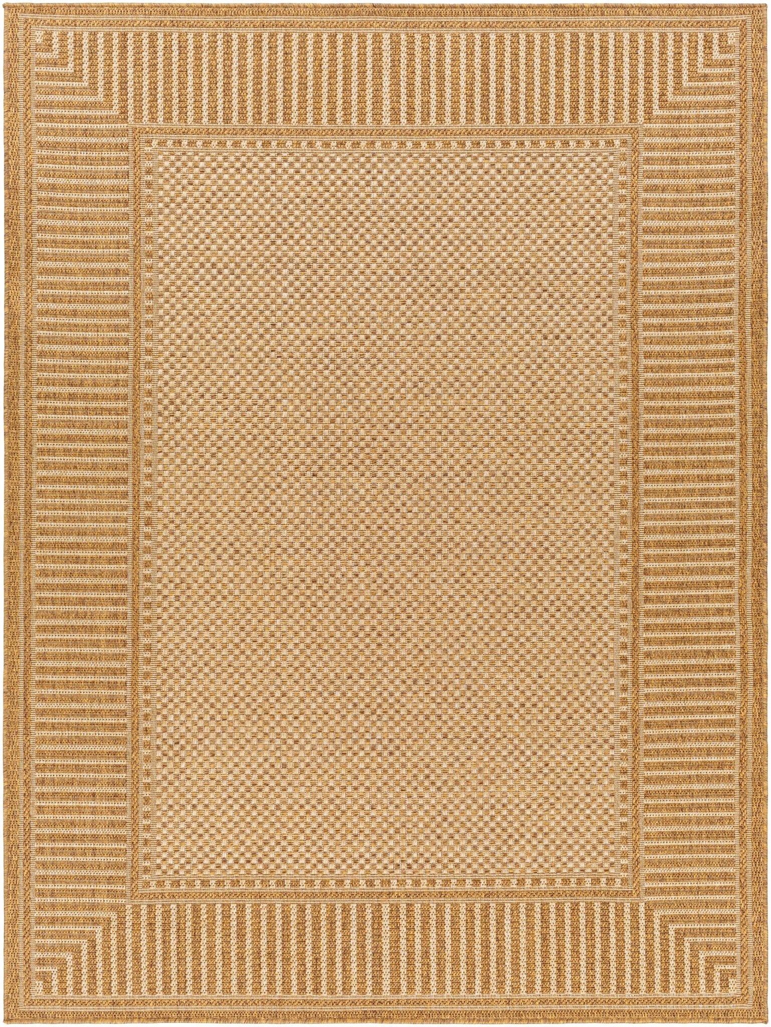 Camel And Beige Flatweave Faux Jute Rug - Image 2