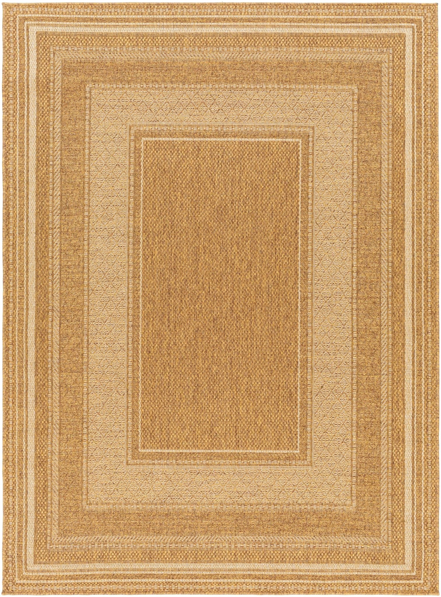 Camel And Beige Modern Style Jute Rug - Image 2
