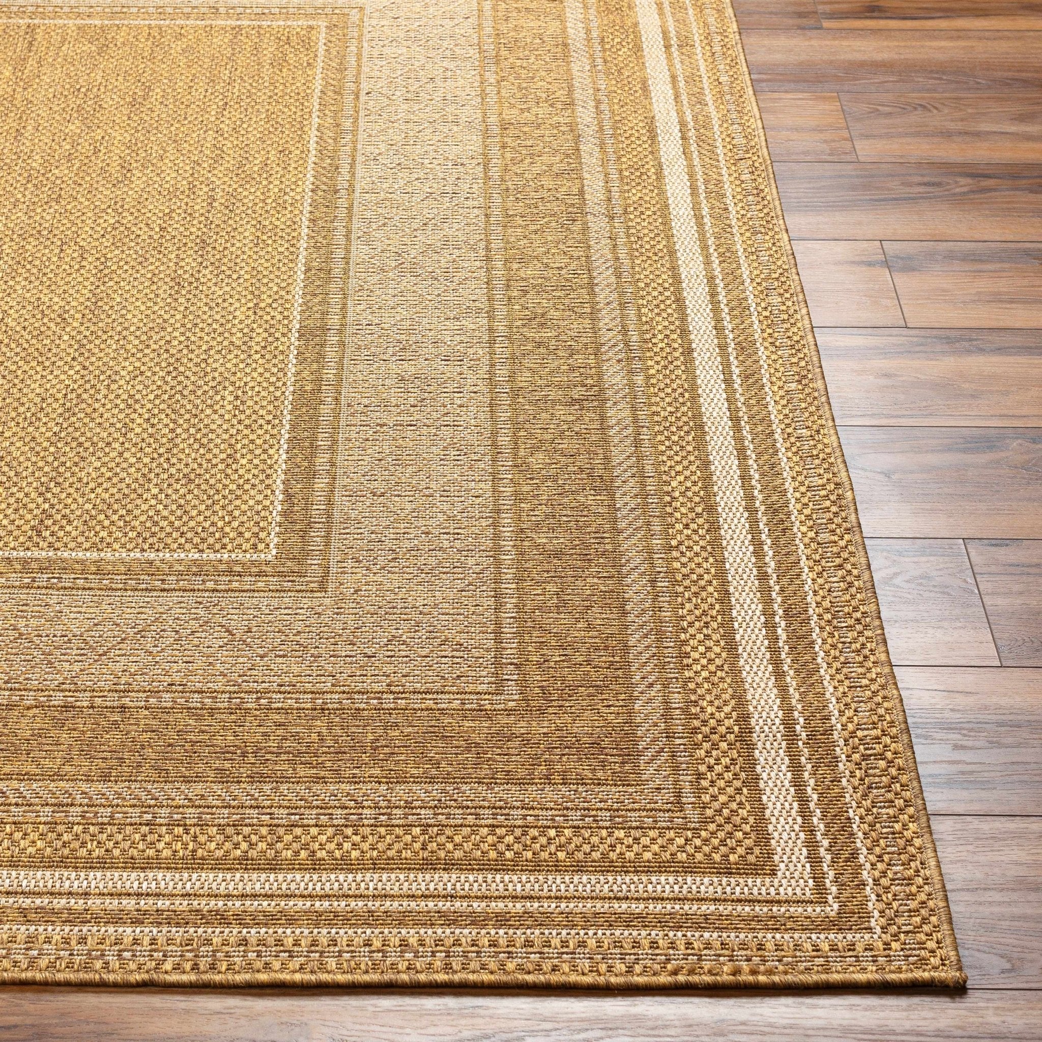 Camel And Beige Modern Style Jute Rug - Image 4
