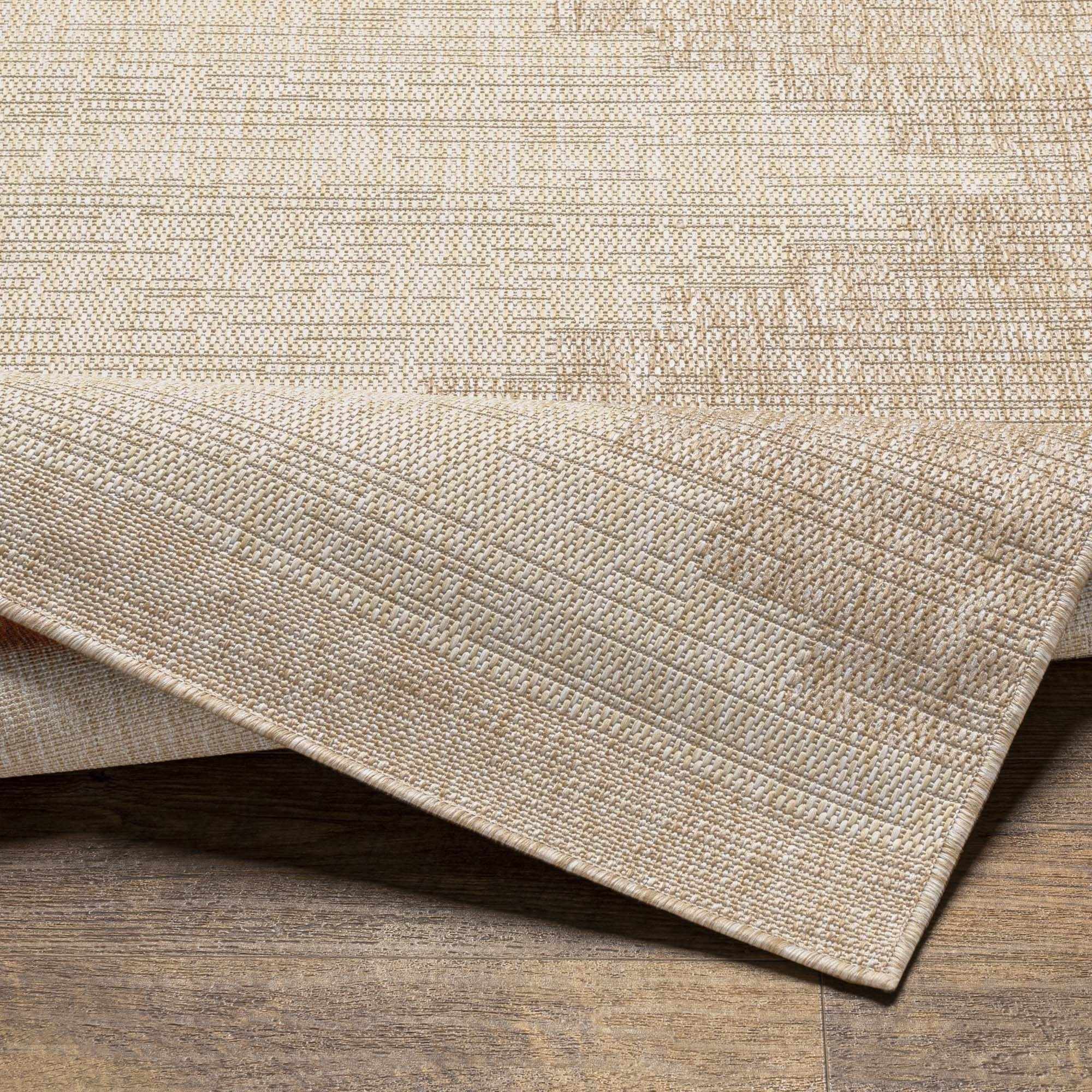 Transitional Camel and Beige Bohemian Machine Woven Area Rug - Image 6