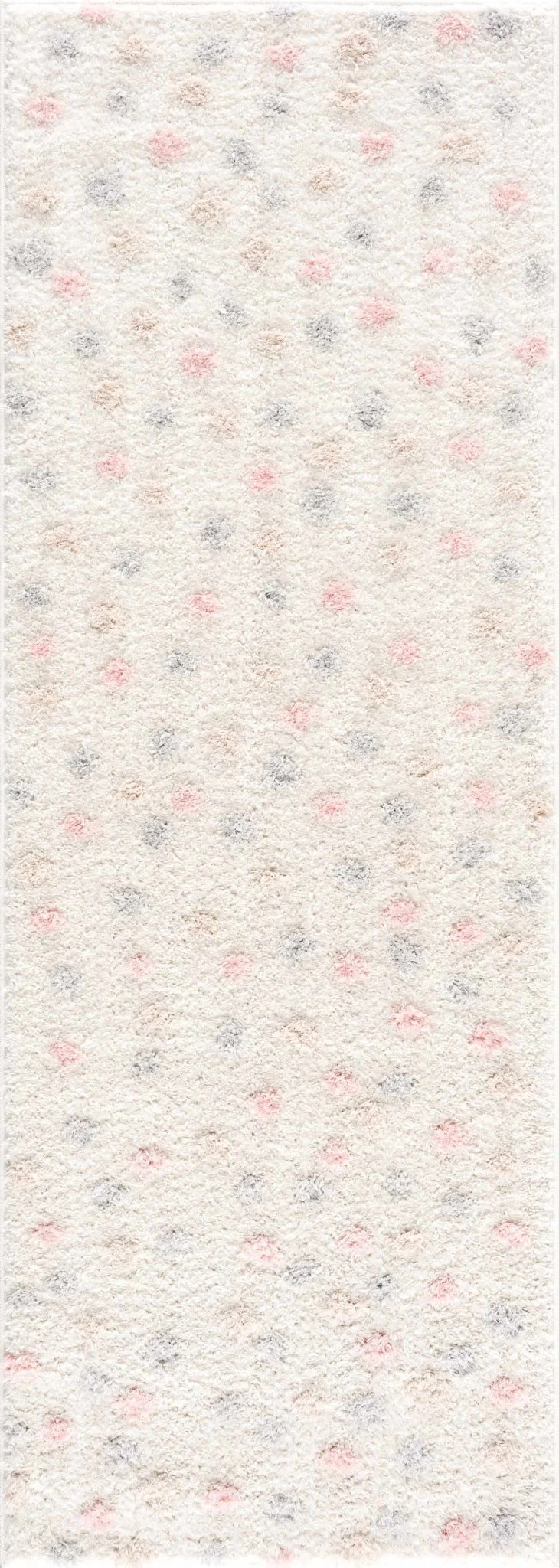Chaia Dotted Beige, Rust, Blue and Olive Plush Pile Moroccan design Area Rug - Image 8