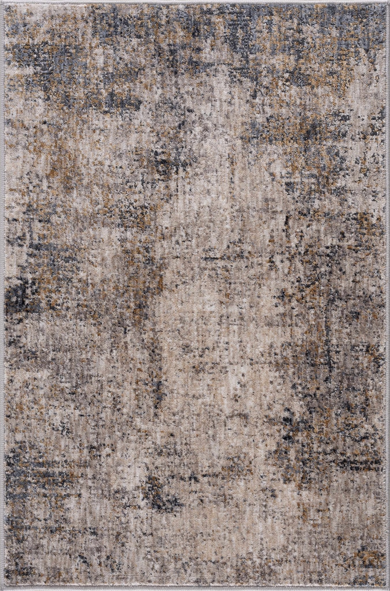 Charcoal And Beige Contemporary Rug - Image 10