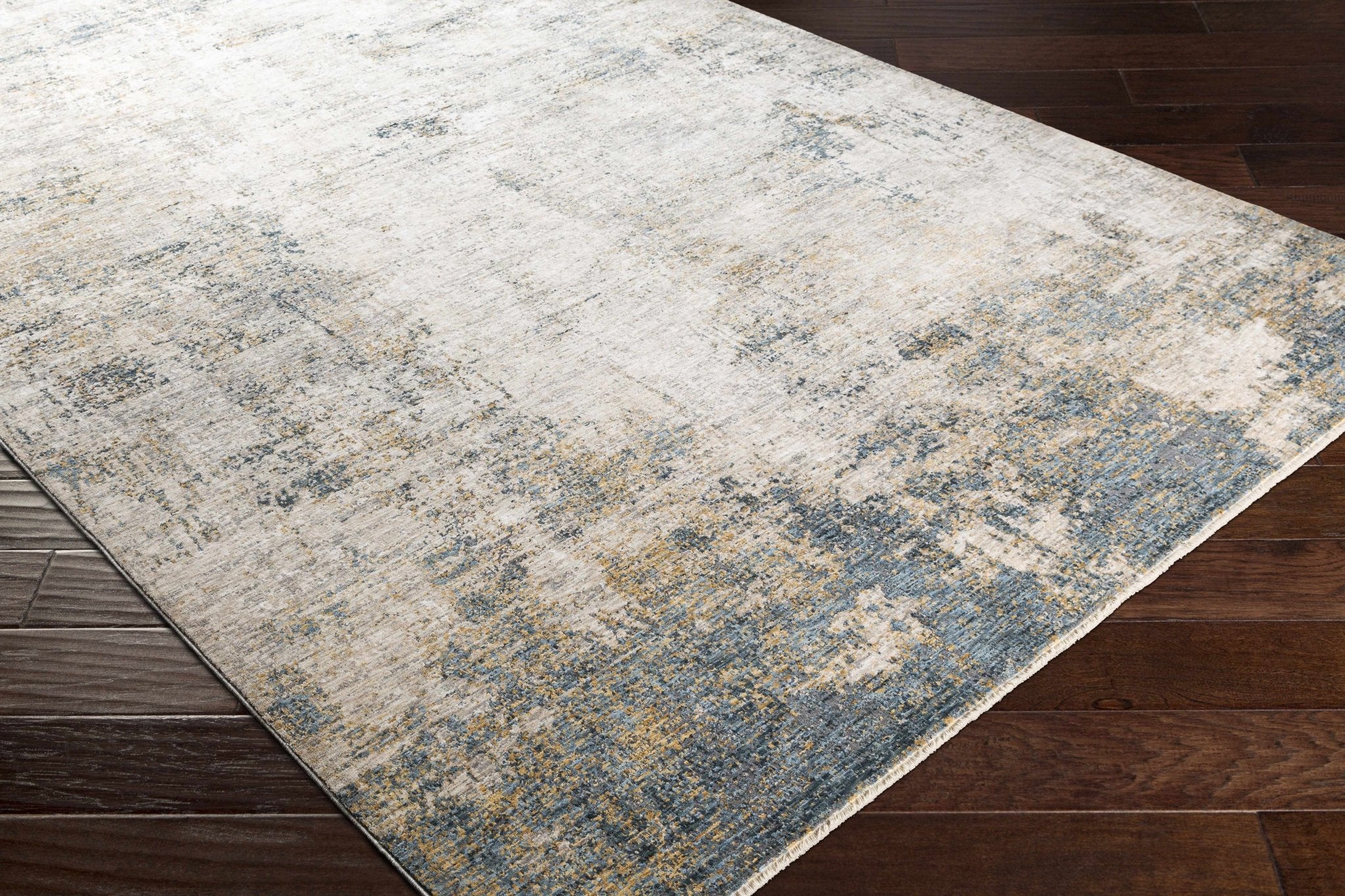Charcoal And Beige Contemporary Rug - Image 15