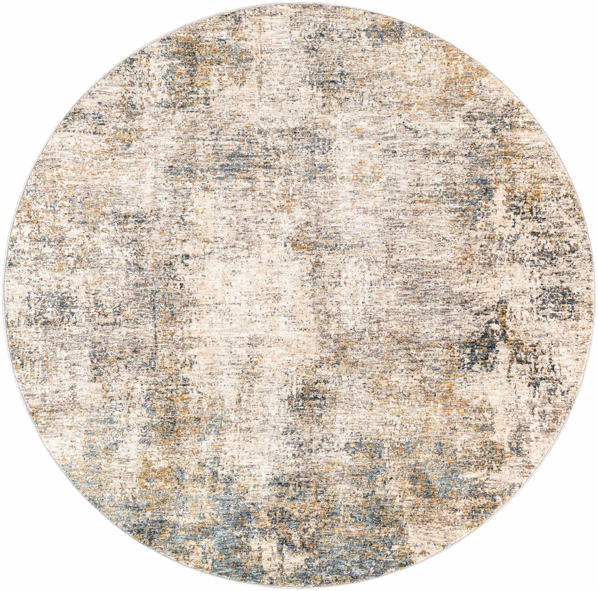 Charcoal And Beige Contemporary Rug - Image 9