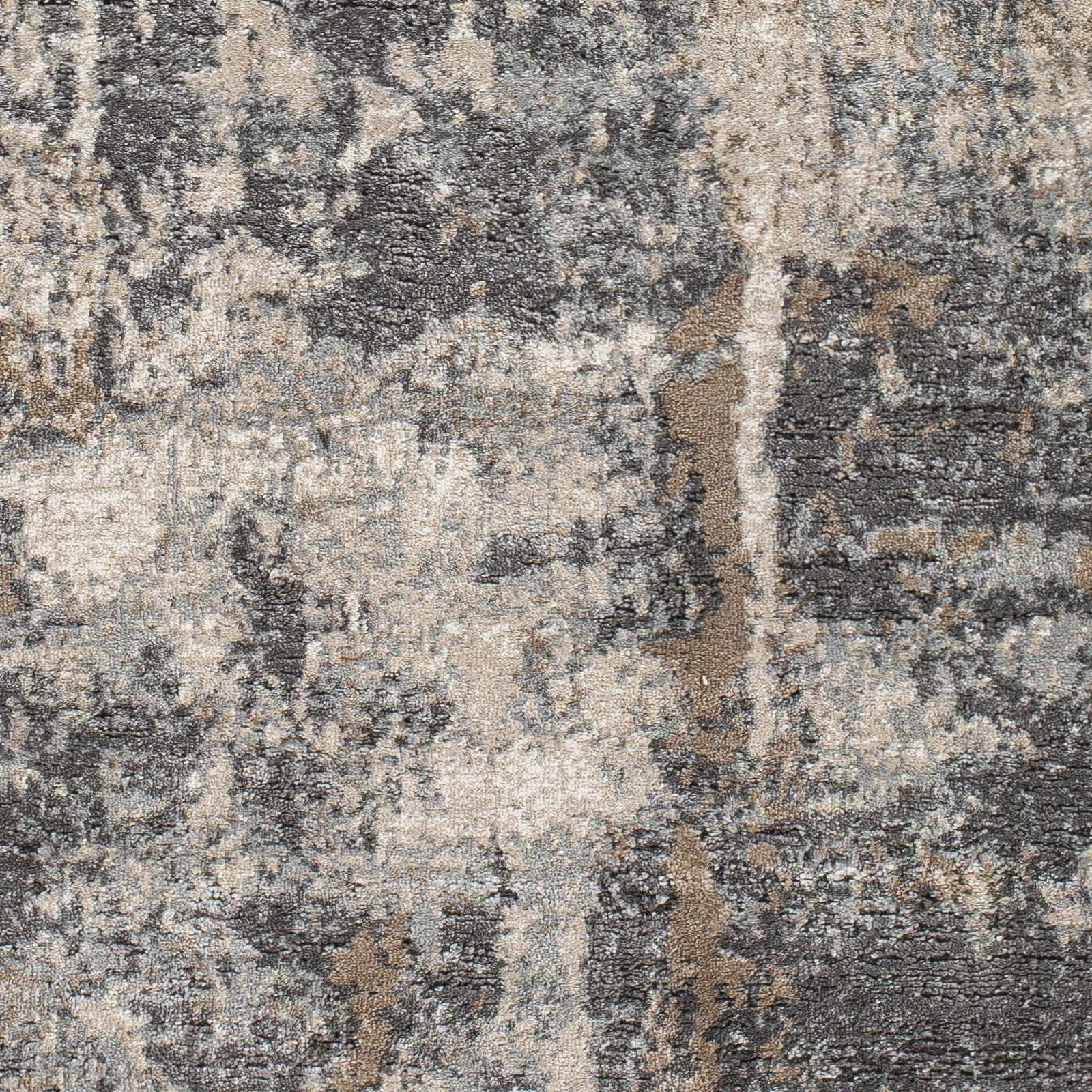 Charcoal And Cream Contemporary Style Machine Woven Area Rug - Image 8