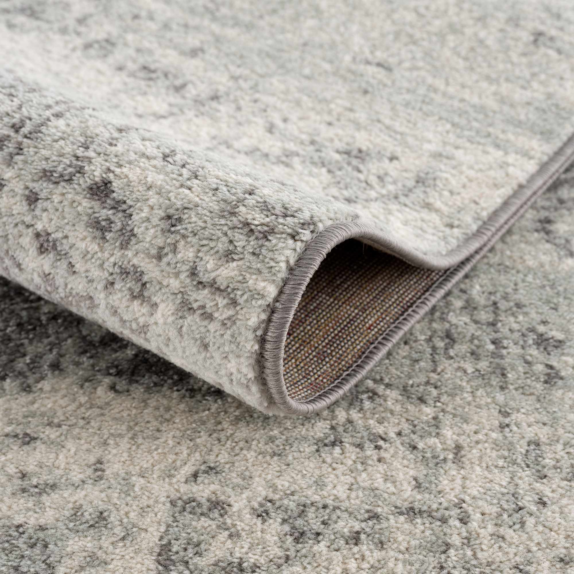 Charcoal And Gray Traditional Style Area Rug - Image 4