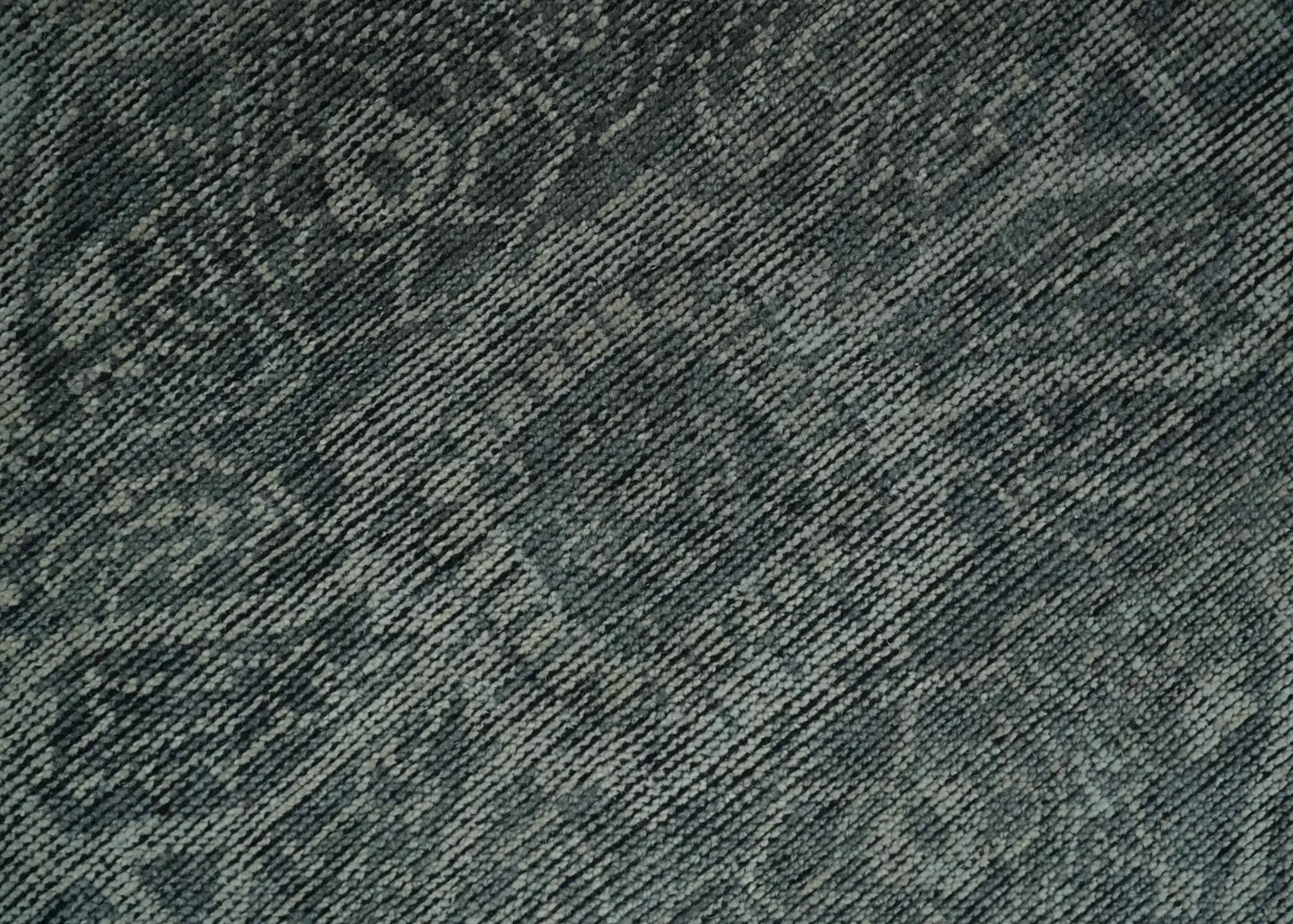 Antique Design Charcoal and Silver Traditional Medallion Custom Made wool Area Rug - Image 4