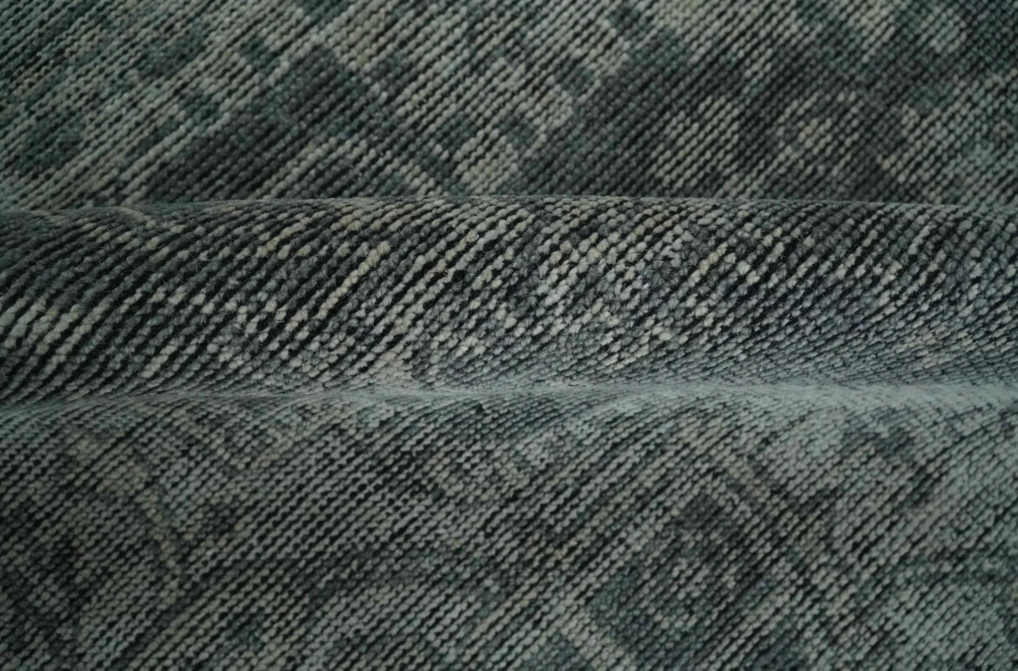 Antique Design Charcoal and Silver Traditional Medallion Custom Made wool Area Rug - Image 6