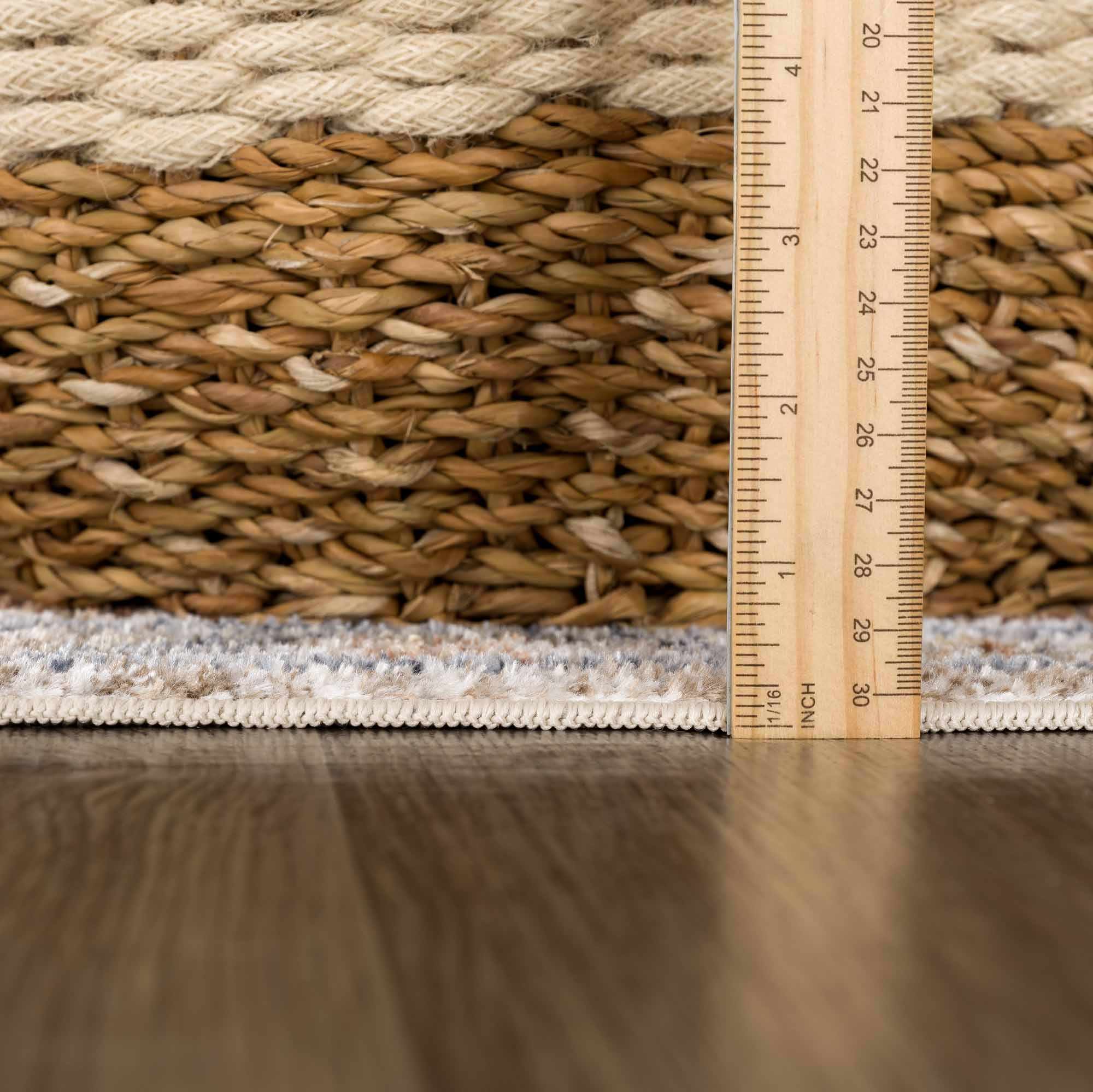 Charcoal, Camel, Silver and Brown Traditional Heriz Area Rug - Image 13