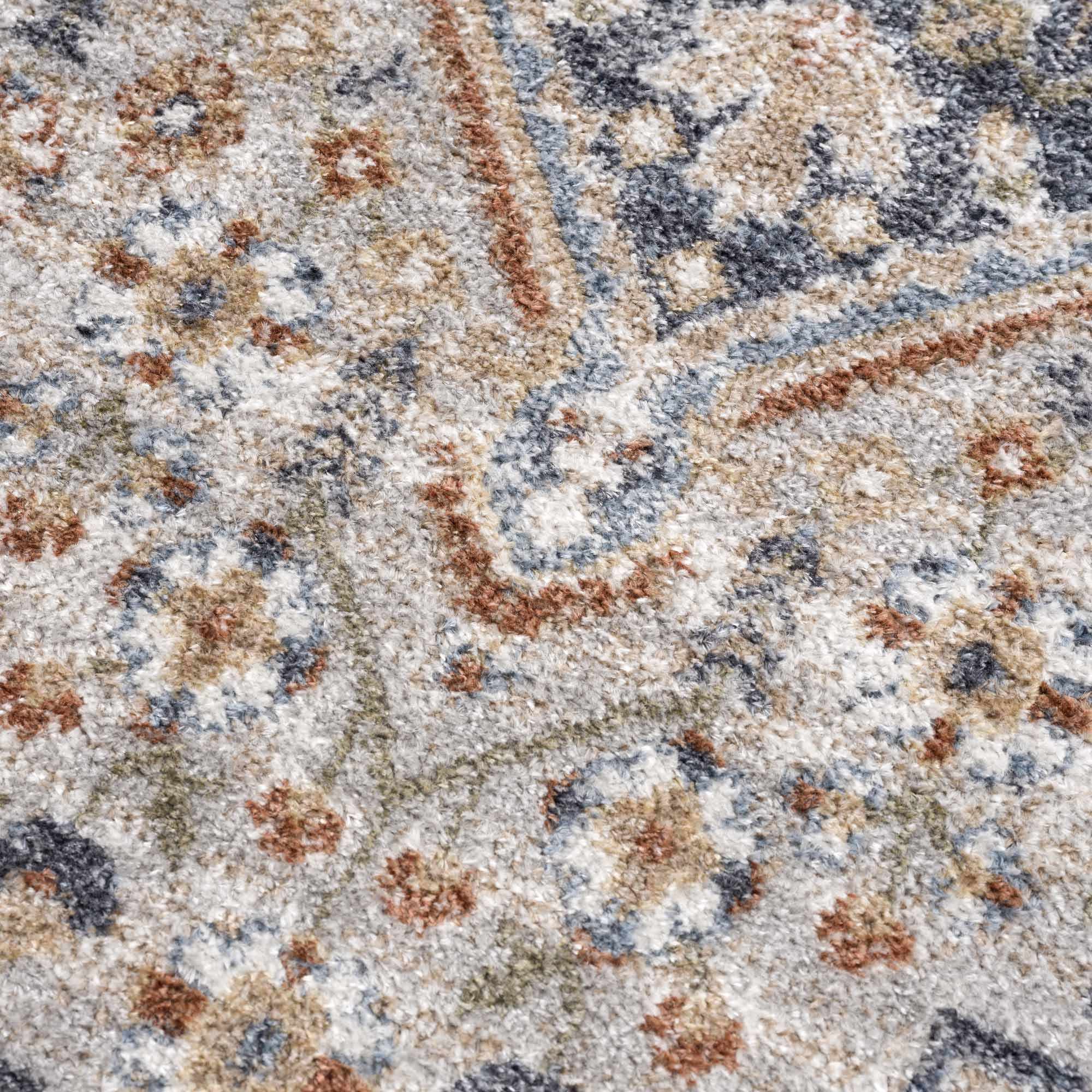 Charcoal, Camel, Silver and Brown Traditional Heriz Area Rug - Image 14