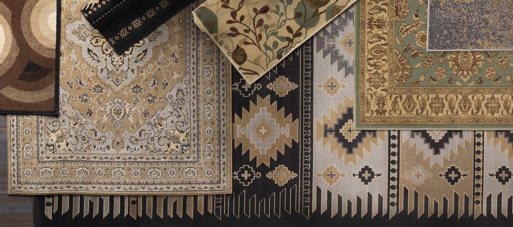 Tribal look Charcoal, Gray, Ivory and Tan Southwestern Stripes design Multi size Rug - Image 6