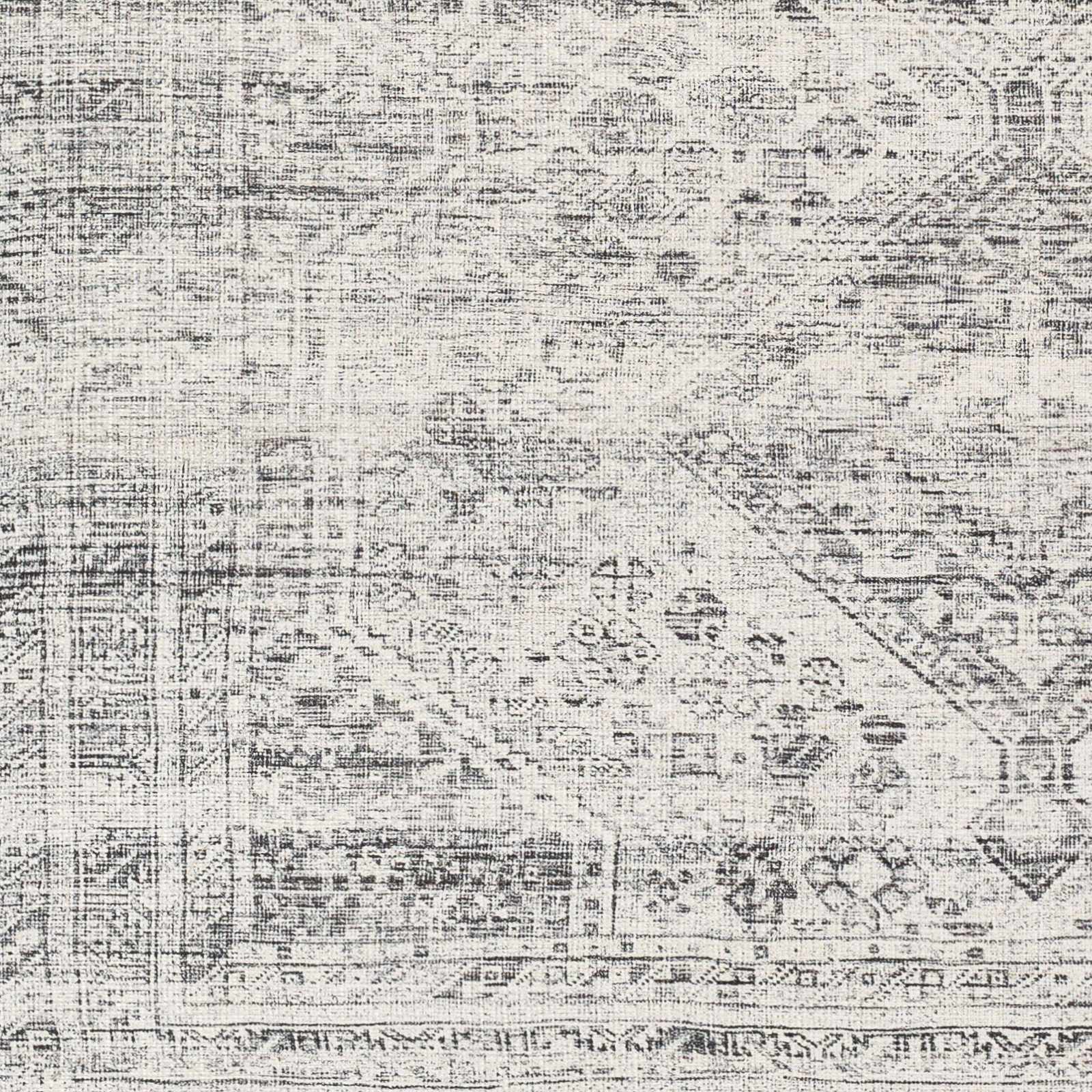 Charcoal, Silver and Ivory Transitional Washable Area Rug - Image 11