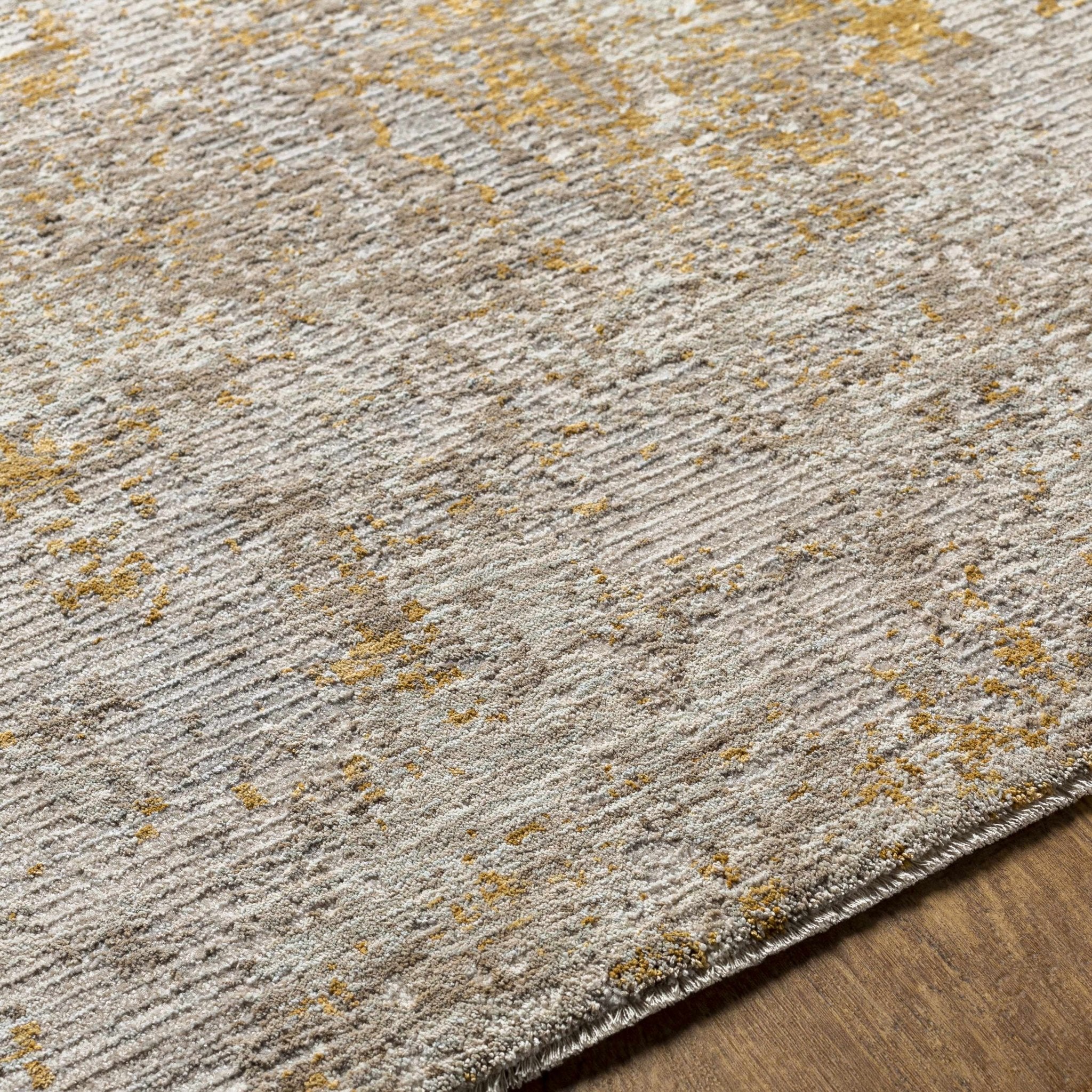 Contemporary Abstract Design Beige Rug - Image 2