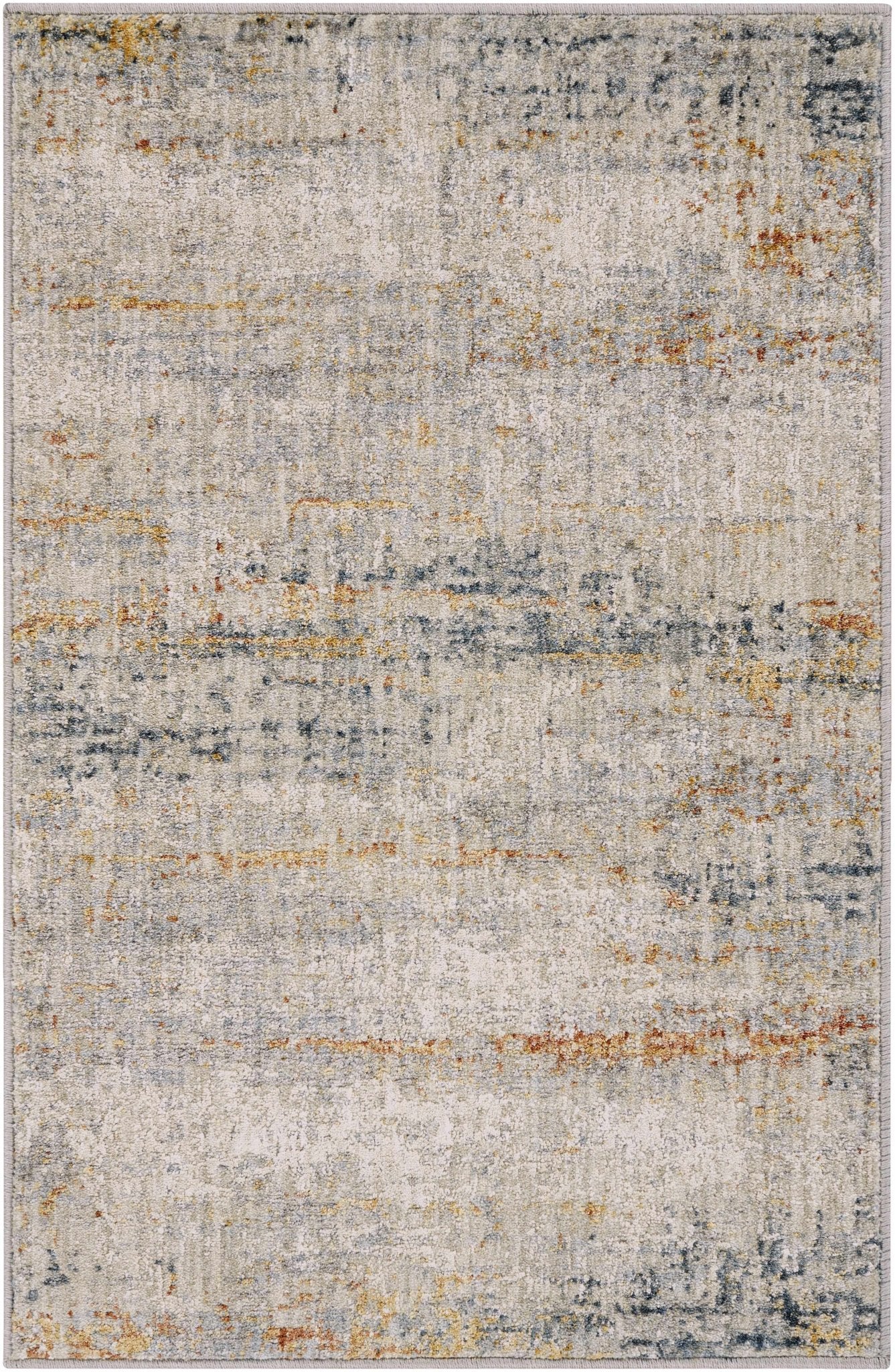 Contemporary Abstract Design Beige Rug - Image 11