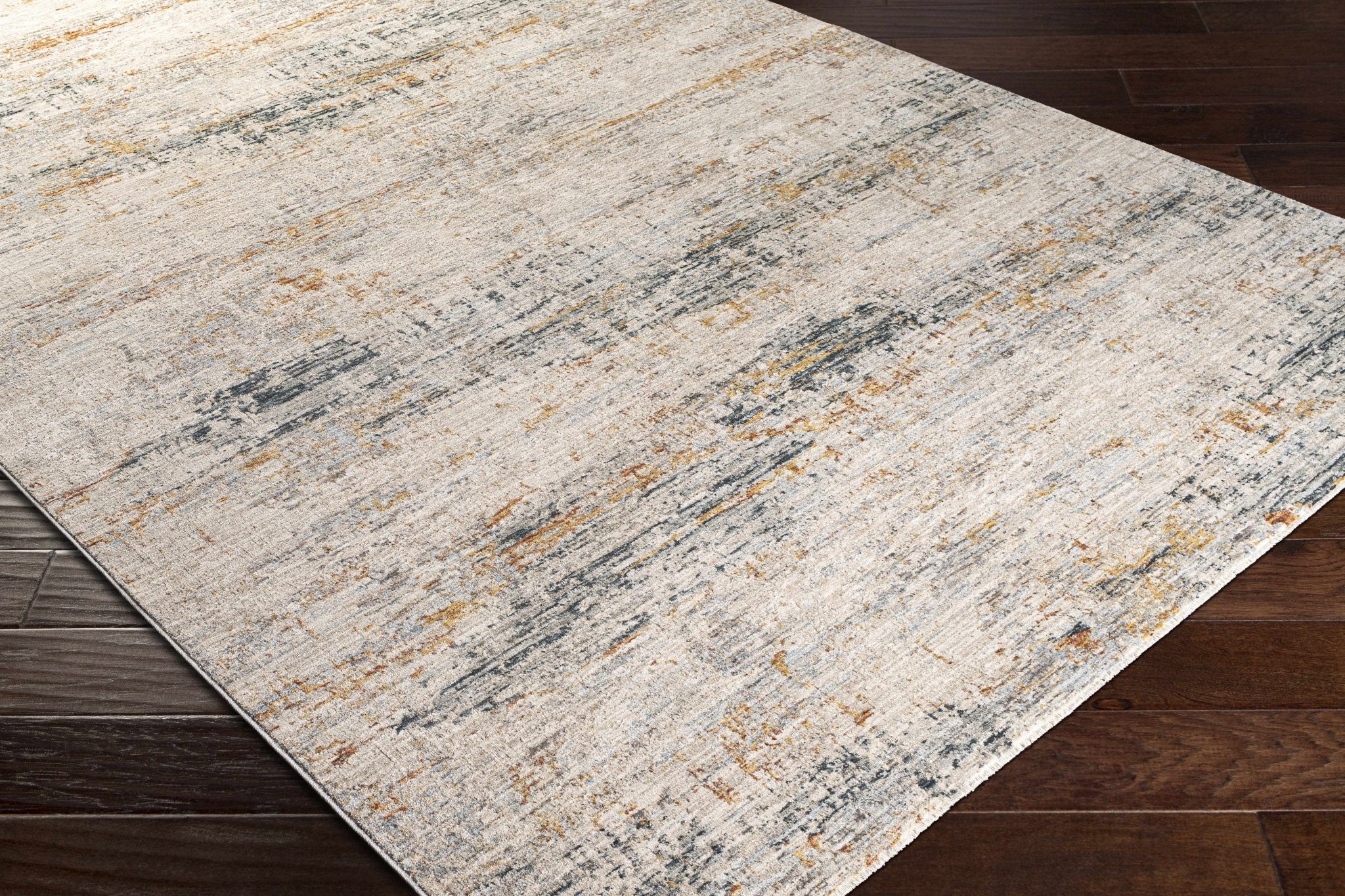Contemporary Abstract Design Beige Rug - Image 4