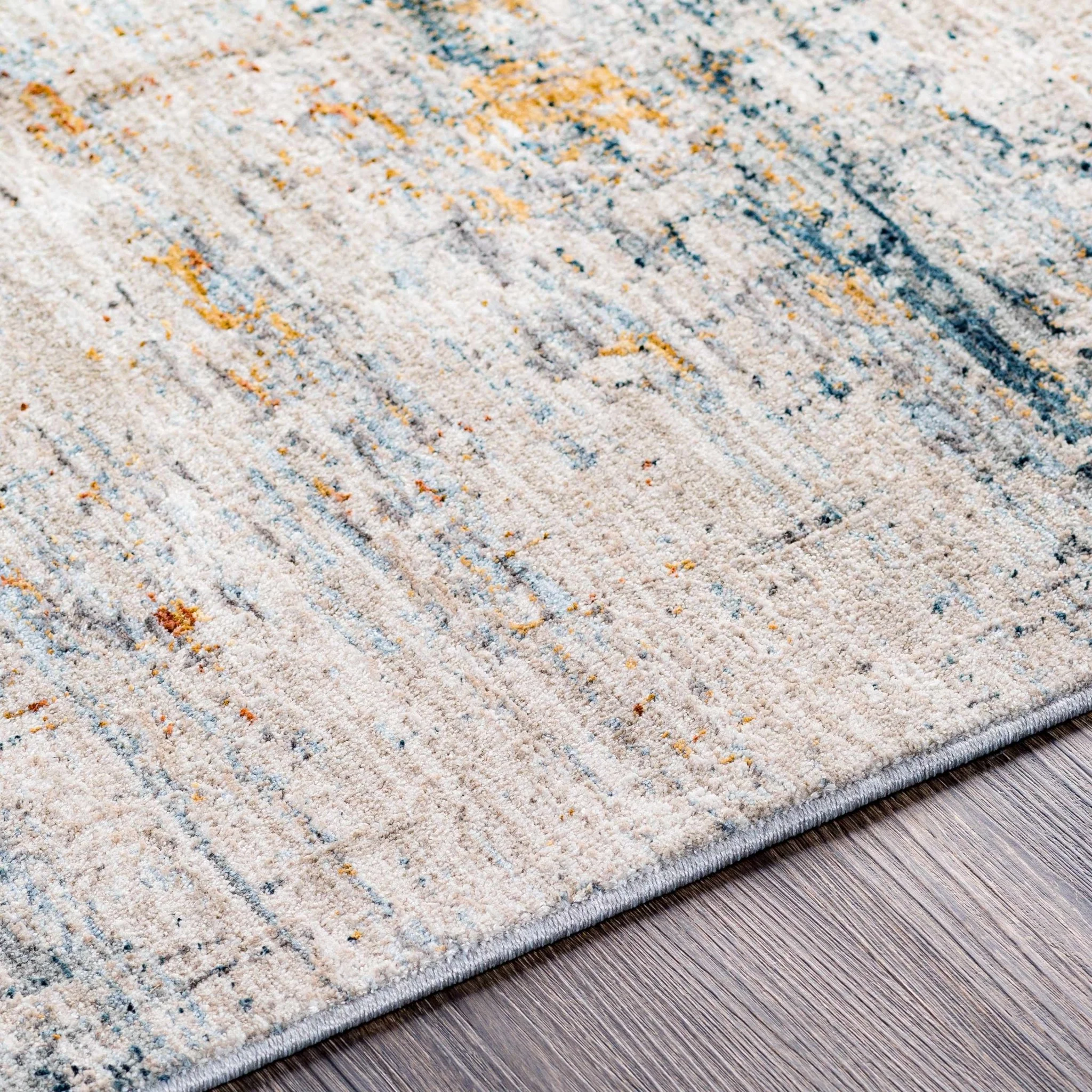 Contemporary Abstract Design Beige Rug - Image 6