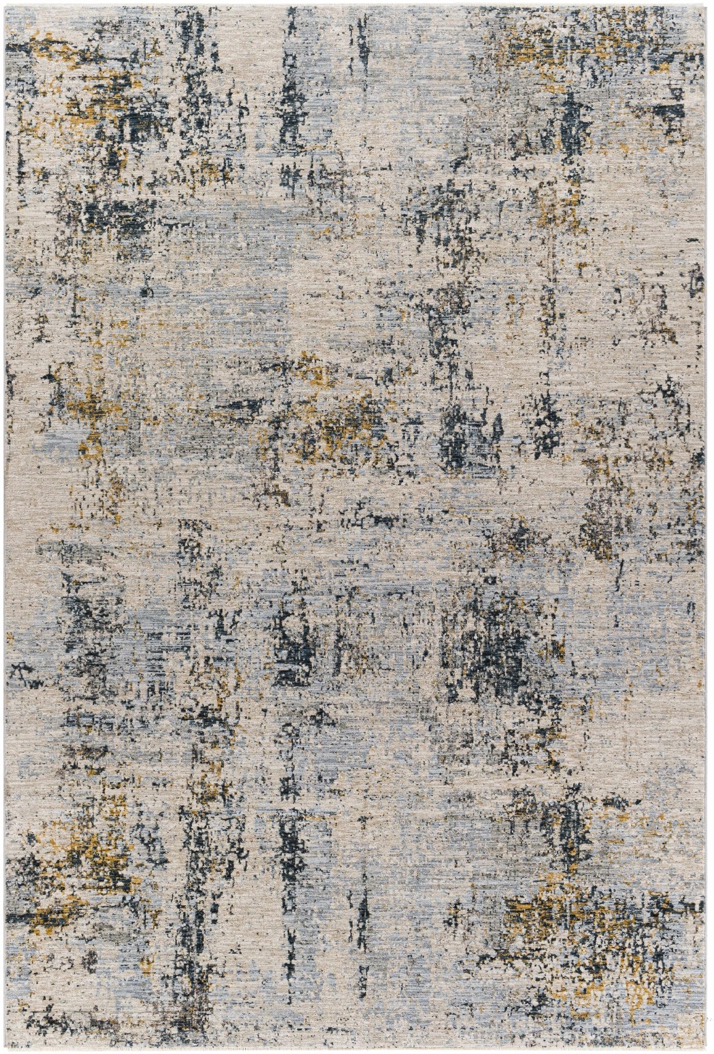 Contemporary Abstract Design Gray And Teal Rug - Image 11