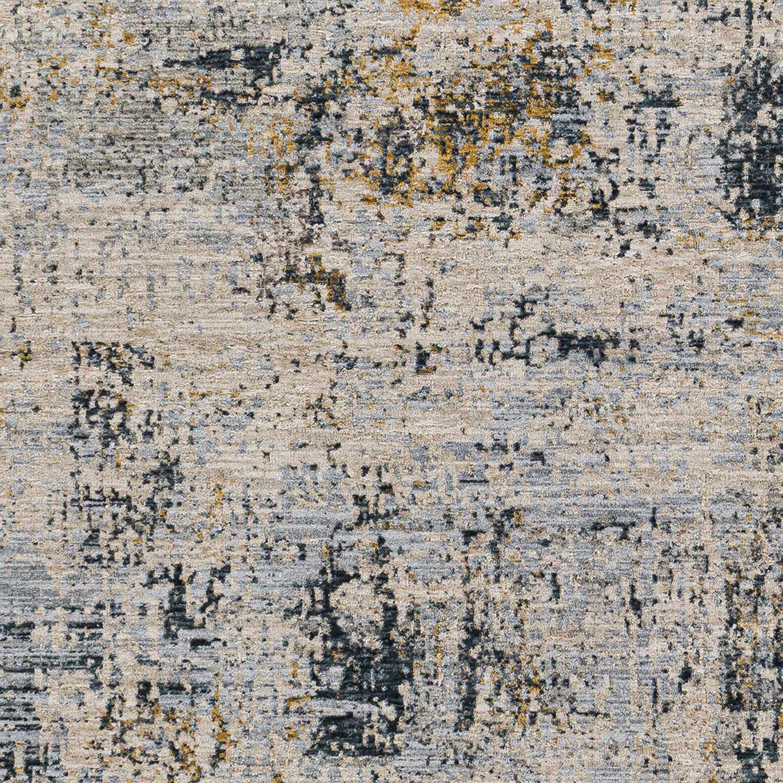 Contemporary Abstract Design Gray And Teal Rug - Image 6