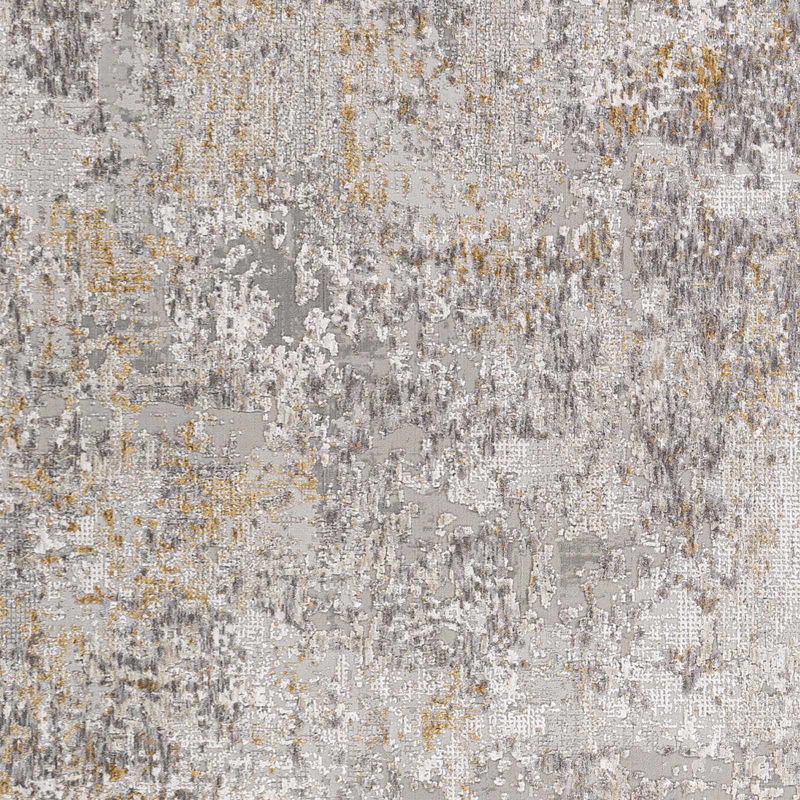 Contemporary Abstract Gray And Ivory Area Rug - Image 5