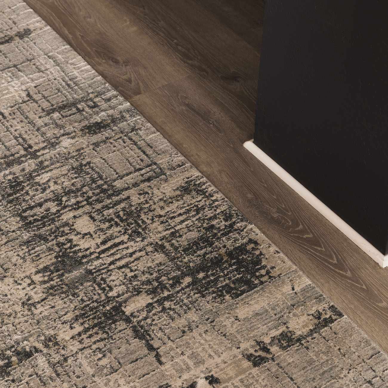 Contemporary Abstract Gray Machine Woven Rug - Image 15