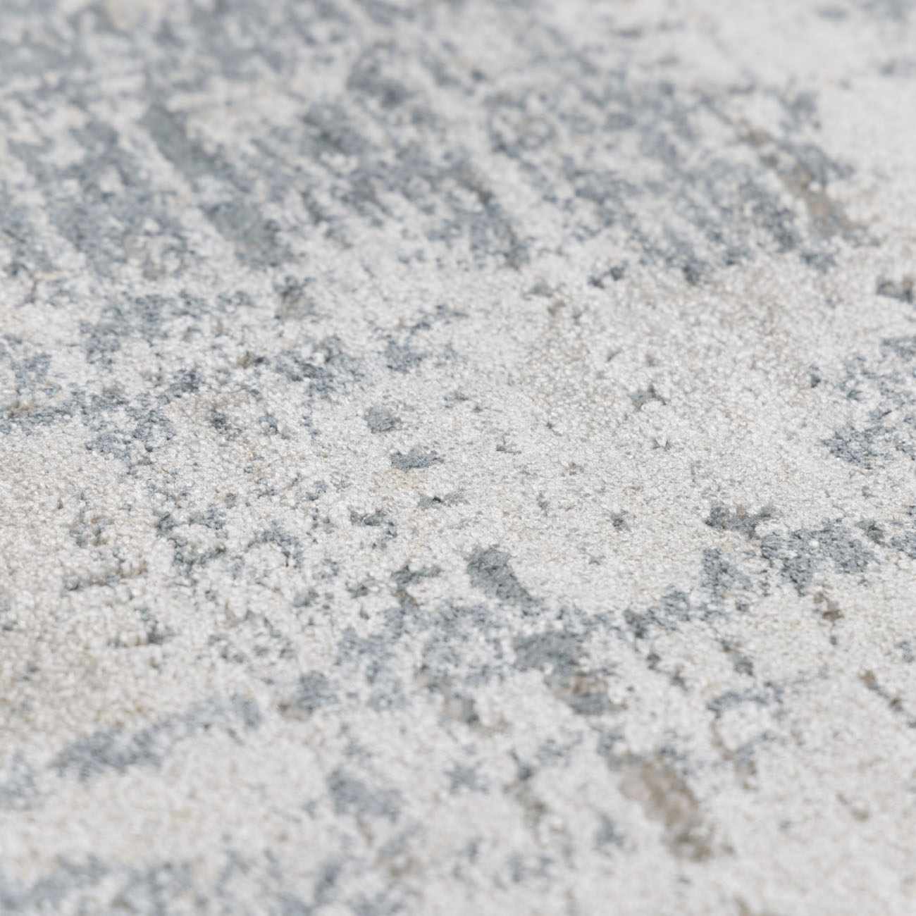 Contemporary Abstract Gray Machine Woven Rug - Image 17