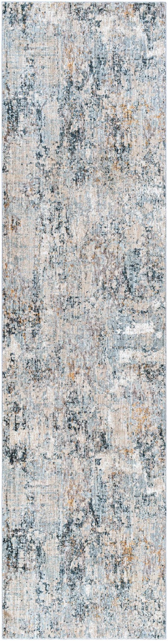Contemporary Abstract Gray Machine Woven Rug - Image 13